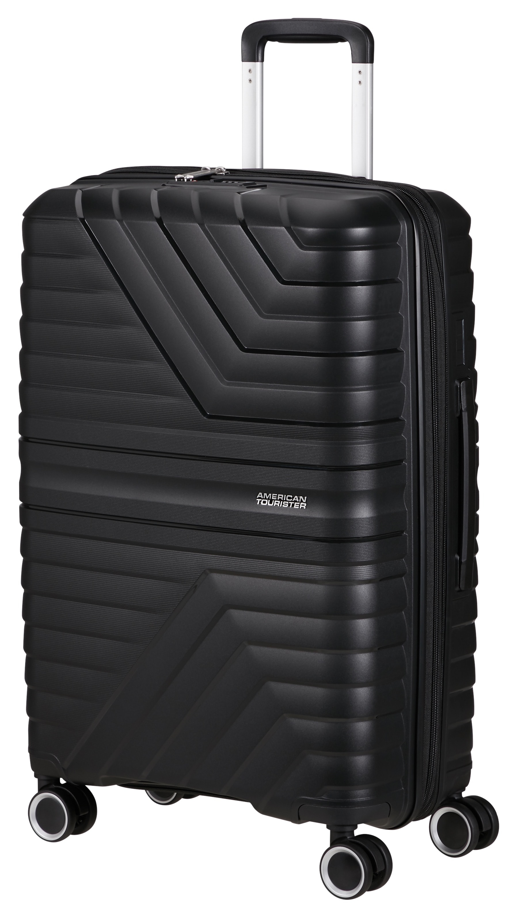 American Tourister® Hartschalen-Trolley »FLYTWIST, verschiedene Größen und Farben«, 4 Rollen, Hartschalen-Koffer personalisierbar Volumenerweiterung