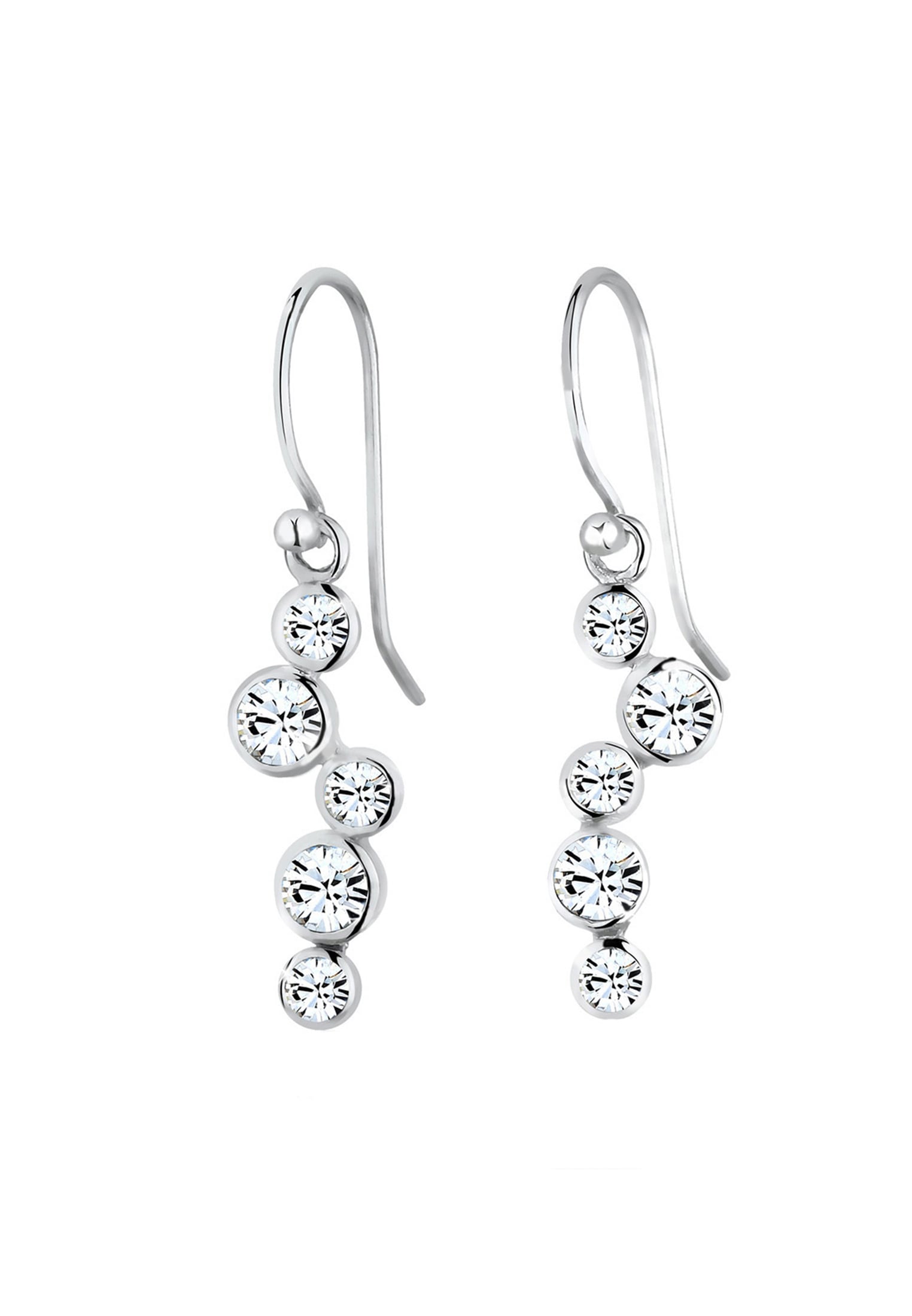 Elli Paar Ohrhänger »Ohrringe Tropfen Glamour Kristalle 925 Silber«