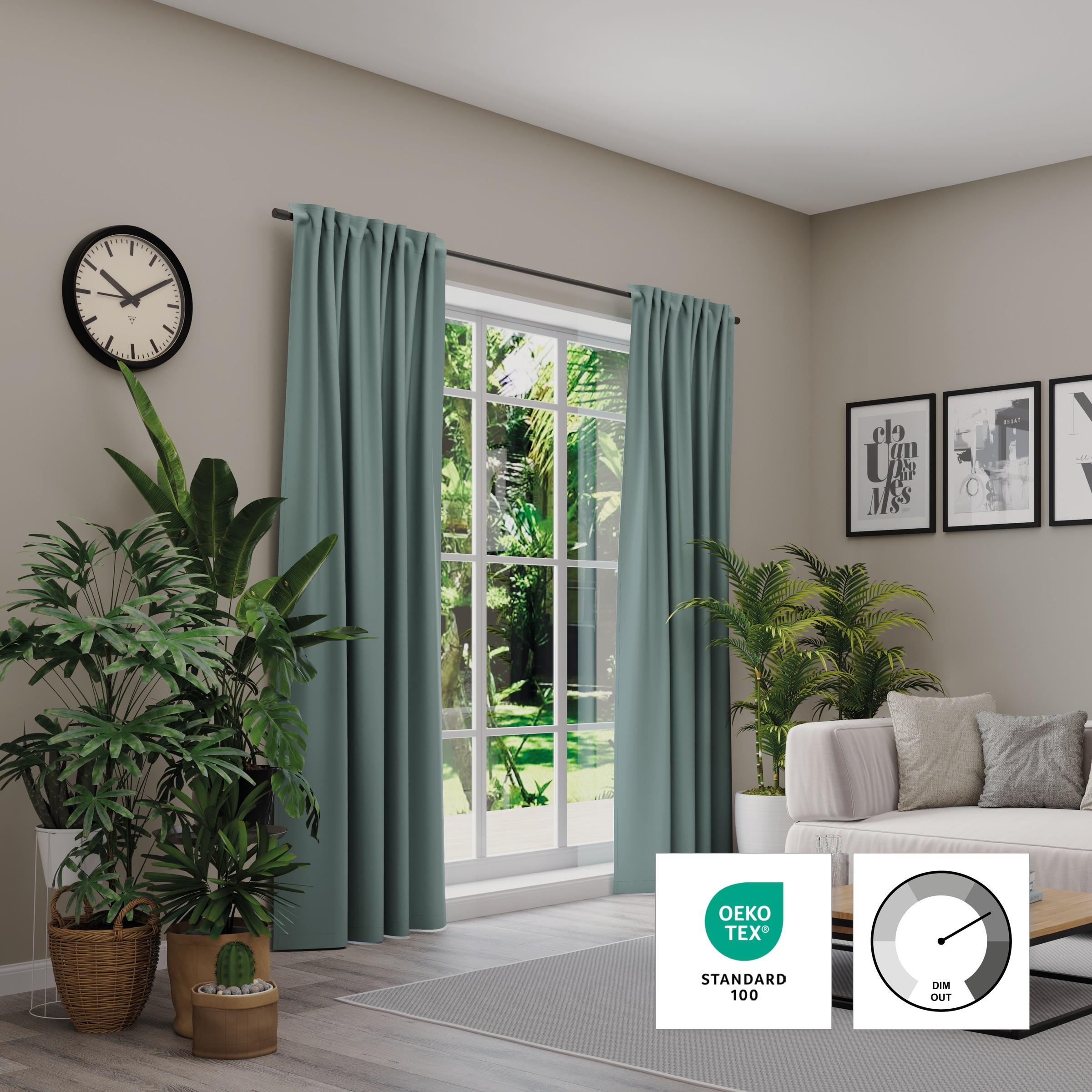 Neutex for you! Verdunkelungsvorhang »INSULA« Multifunktionsband 1 Stk. tlg. Uni-Dimout für starke Verdunklung, nach Maß,