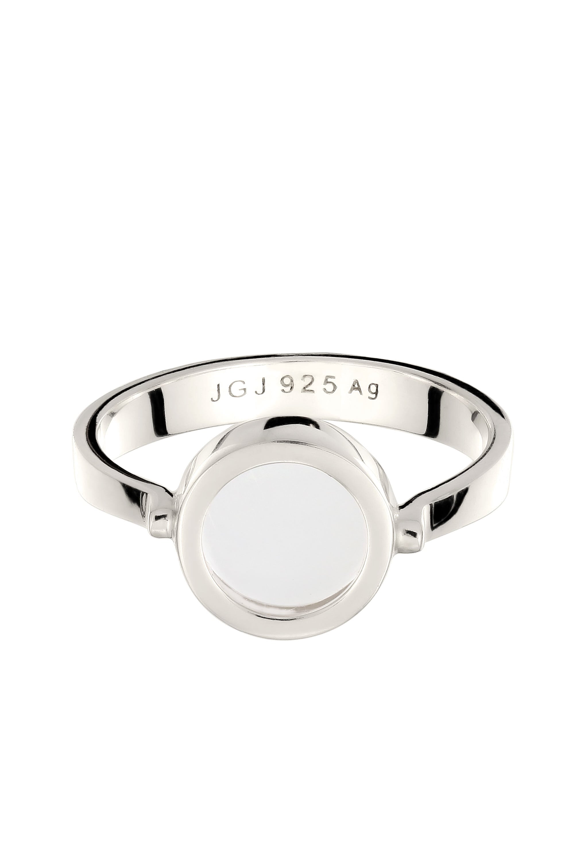 Elli Silberring »Ring Rock Crystal Rund Transparent 925 Sterling Silber«