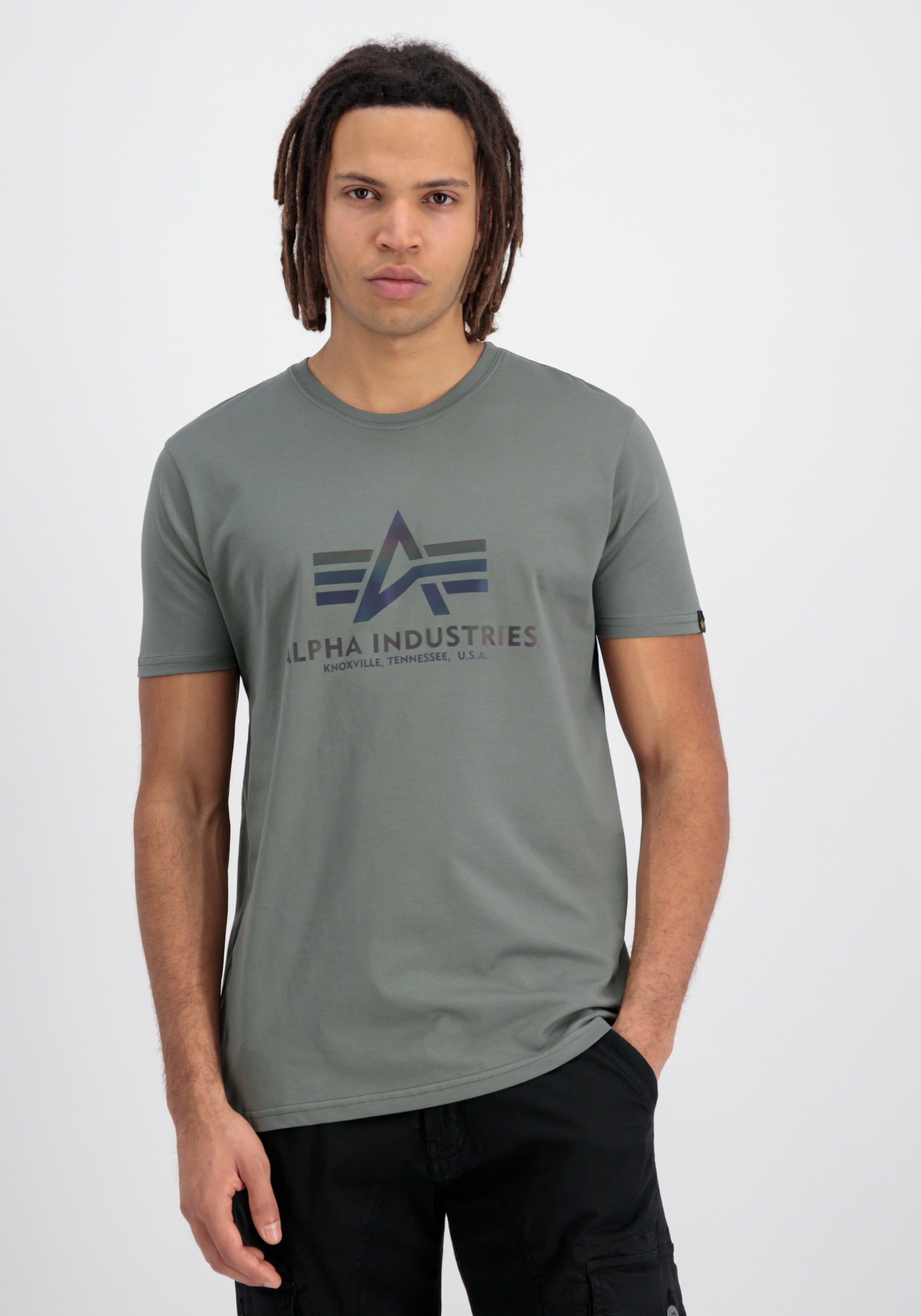 Alpha Industries T-Shirt »Alpha Industries Men - T-Shirts Basic T-Shirt BL Rainbow Ref.«