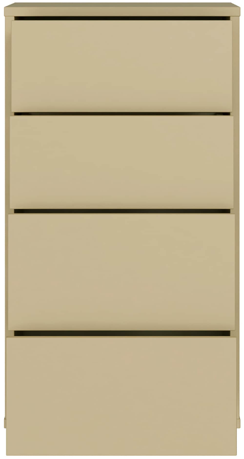 FORTE Kommode »Alice Springs, Kommode Höhe 99,1 cm, 4 Schubkästen« Schubkästen mit Vollauszug, Grifflos, Push to open