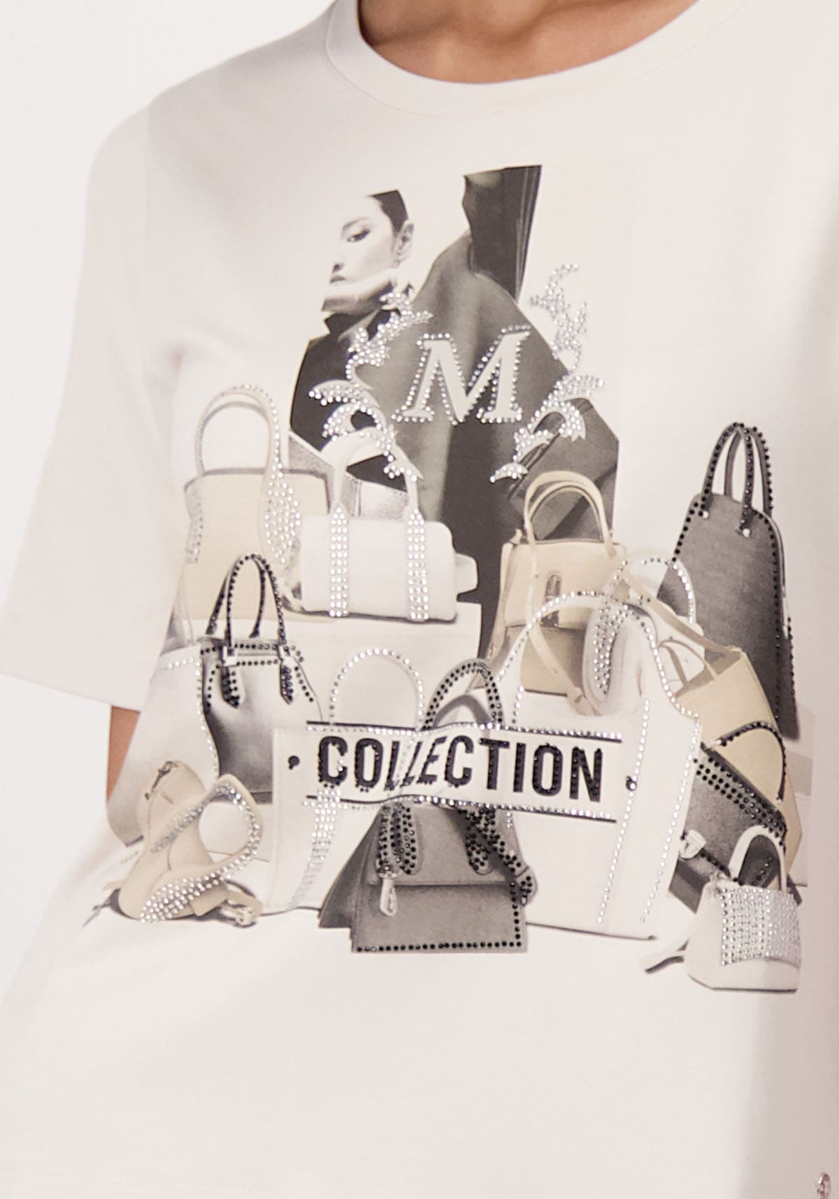 Monari T-Shirt »Shirt Taschen«, Mit Rundhalsausschnitt