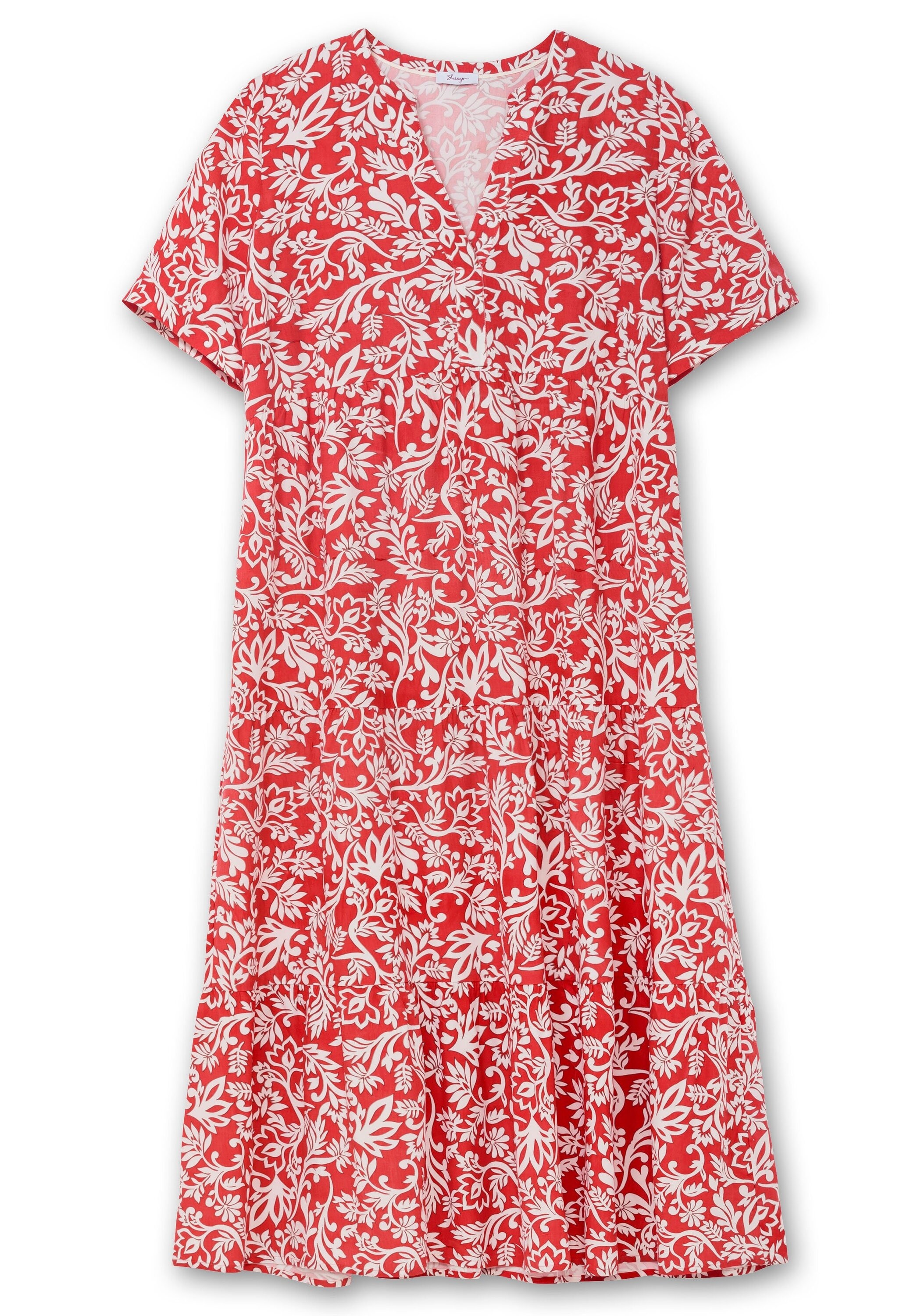 Sheego Maxikleid »Maxikleid mit grafischem Alloverprint«