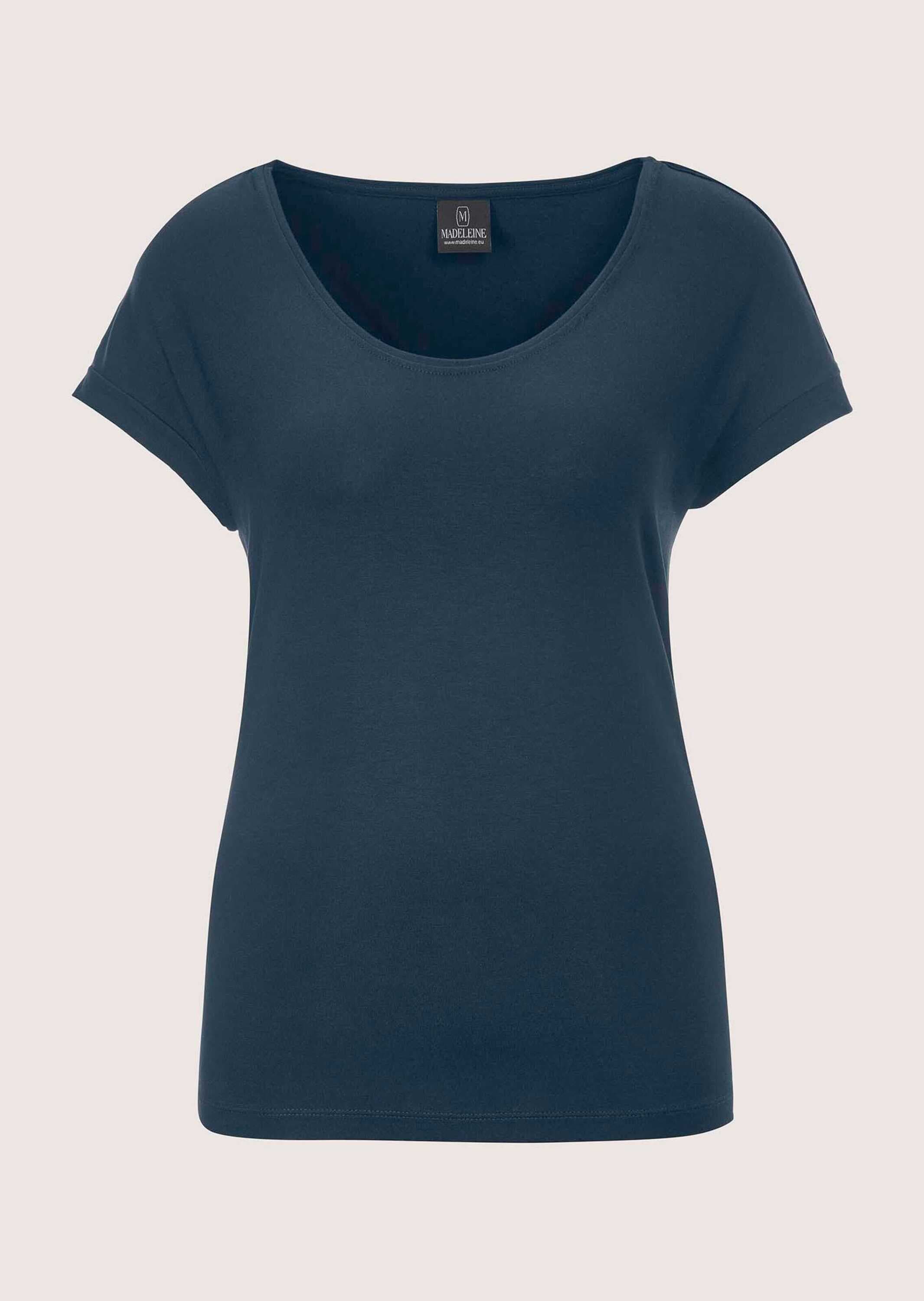 MADELEINE Kurzarmshirt »Jerseybluse Elegantes Viskose-Oberteil« Viskose Jersey