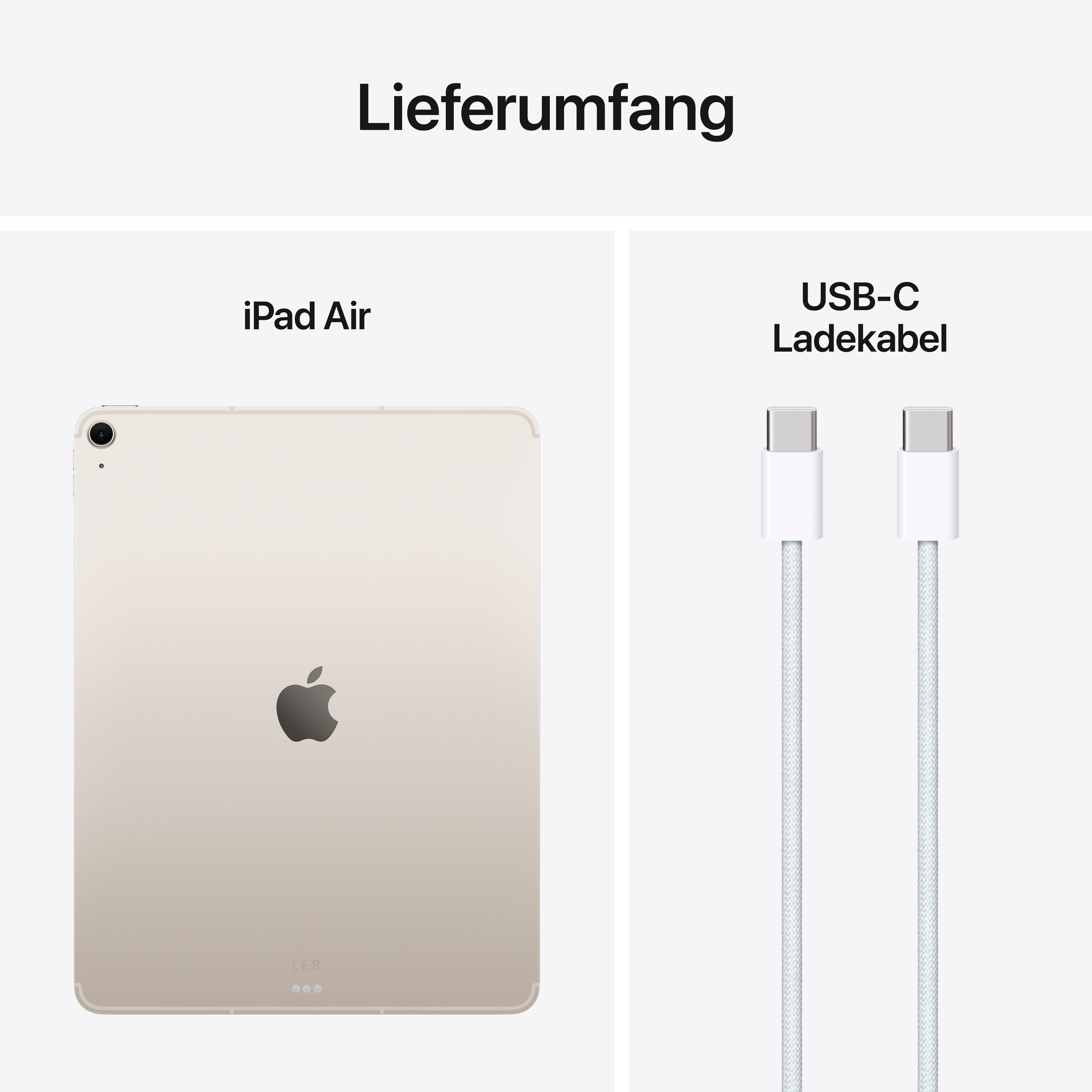 Apple Tablet »13" iPad Air Wi-Fi + Cellular (2025)«, (32,78 cm / 12,9 Zoll), iPadOS, 5G,)