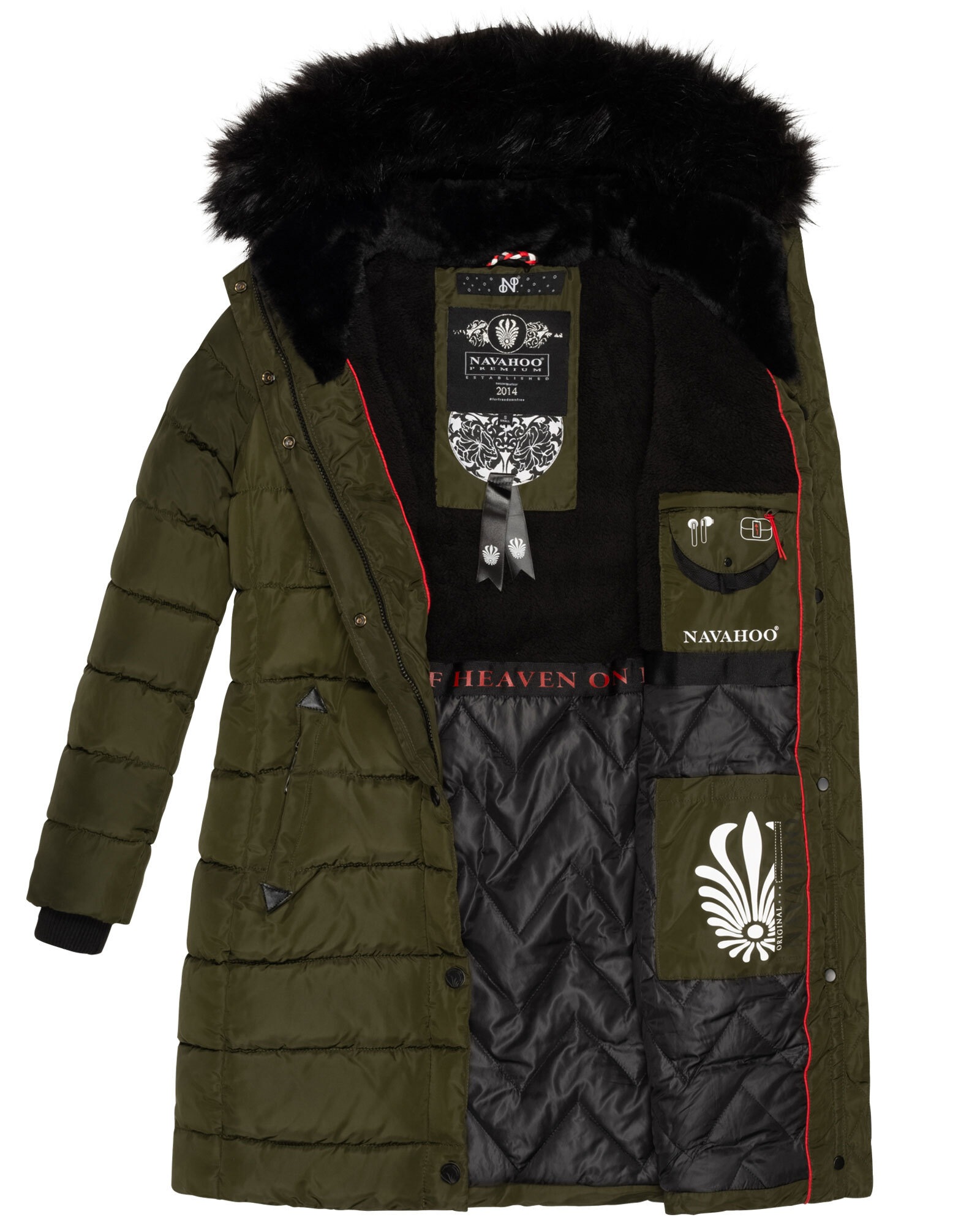 Navahoo Winterjacke »Navahoo Lotusblüte Princess Damen Winter Steppjacke B897«