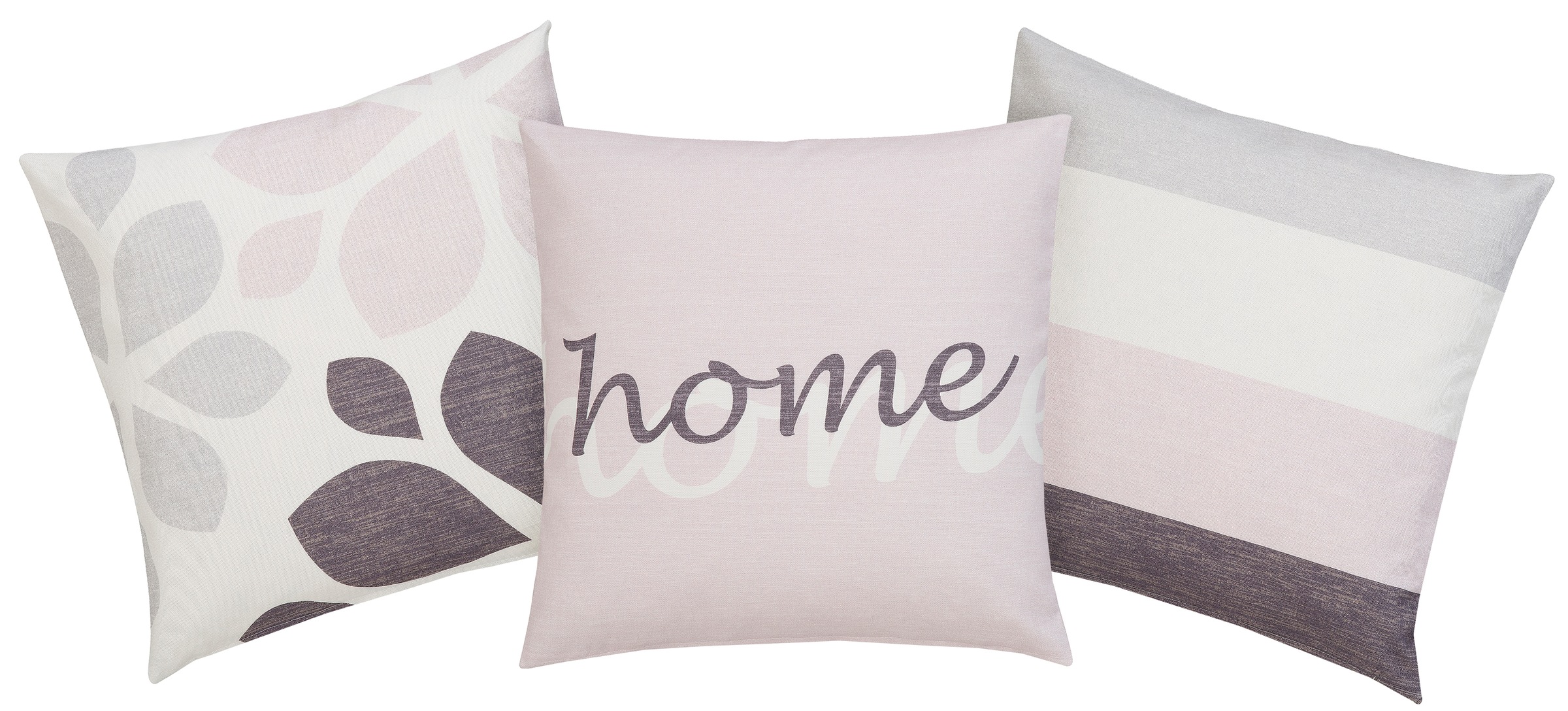 Home affaire Dekokissen »Mia«, (3 St., 3x 40x40cm), Reißverschluss, Ohne Füllung,... kaufen
