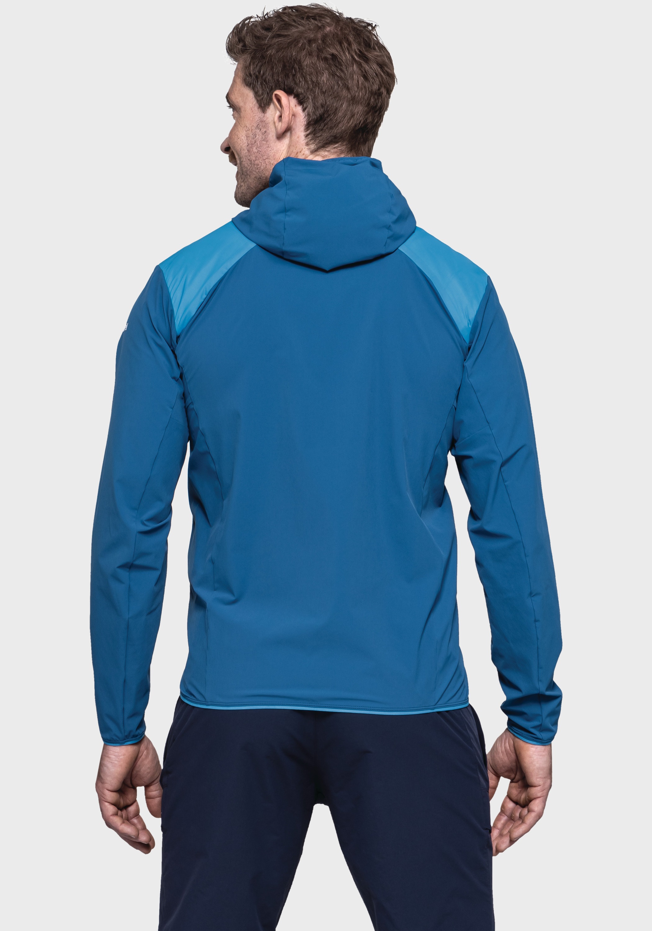 Schöffel Funktionsjacke »Hiking Hybrid Jk Style Blaueis MNS«, mit Kapuze