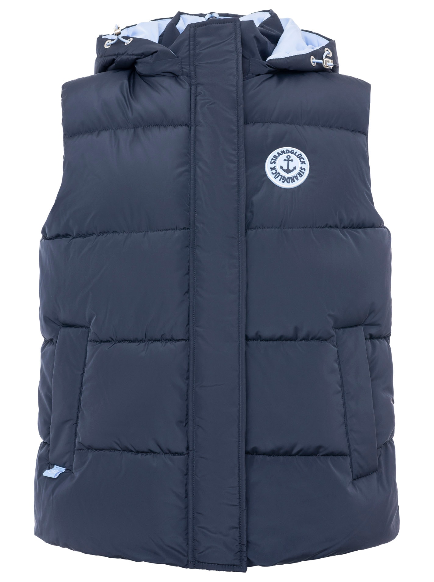 Zwillingsherz Steppweste »"Strandglück"« Kapuze, Eingriffstaschen, Ankermotiv