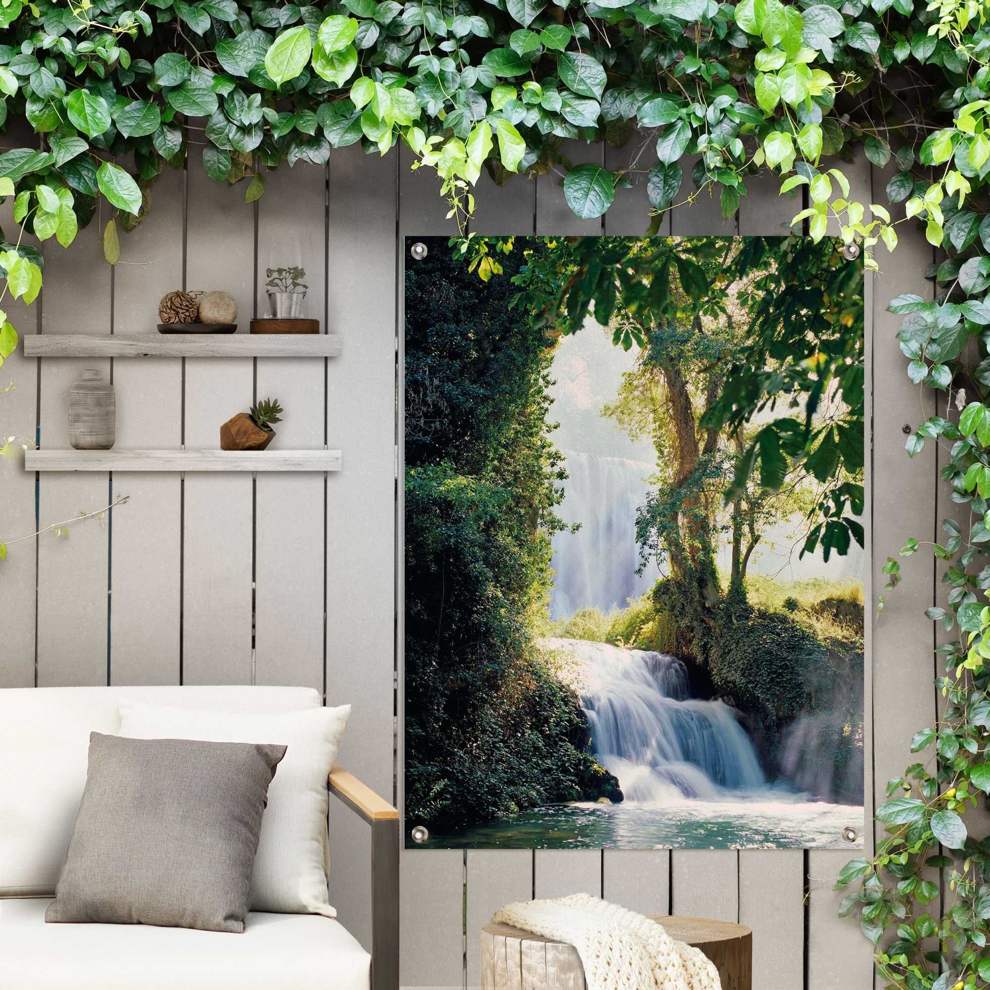 Reinders! Poster »Wasserfall«, Outdoor für Garten oder Balkon