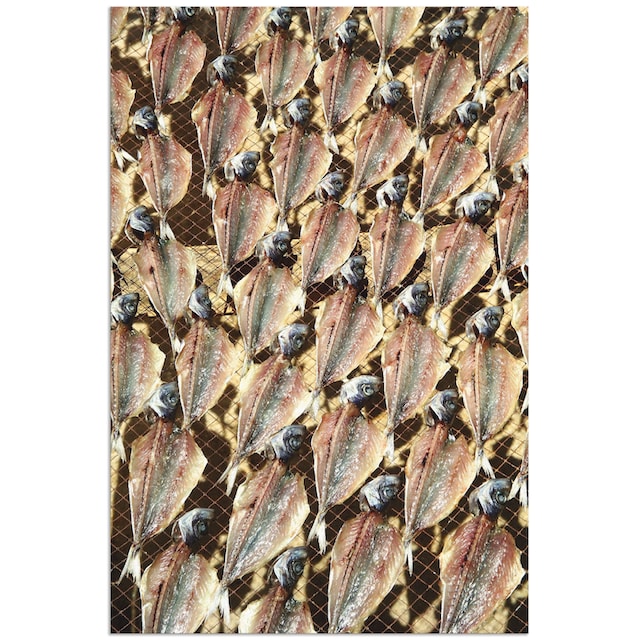 Artland Wandbild »Sonnen getrocknete Fische in Portugal«, Fisch &  Meeresfrüchte, (1 St.), als Alubild, Leinwandbild, Wandaufkleber oder  Poster in versch. Größen bei OTTO