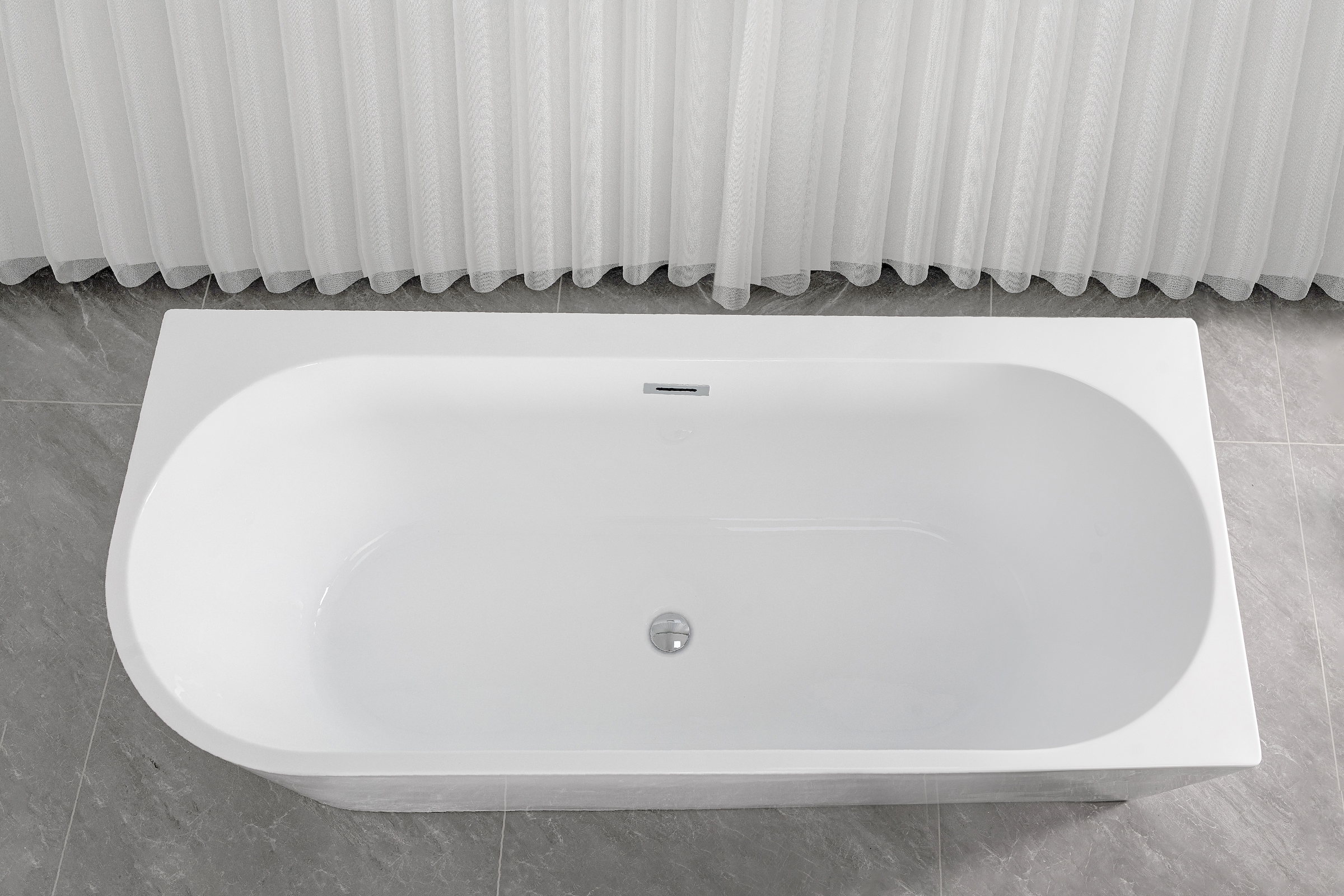 Sanotechnik Badewanne »LUMA« Höhe 56 cm mit Ablaufstöpsel | verstellbare Füße | Überlauf 160cm, Acryl Badewanne rechts