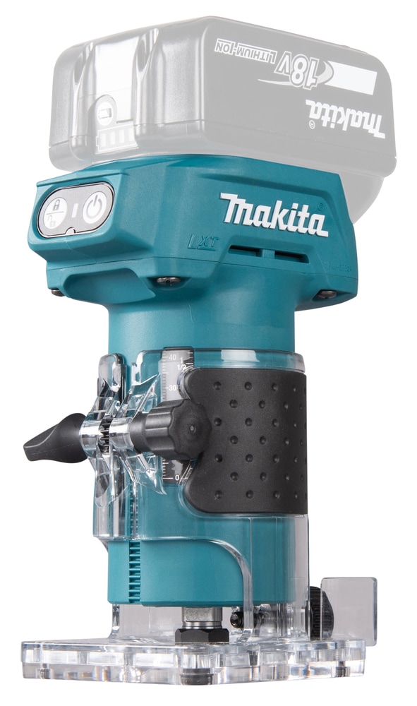 Makita Akku-Fräse »Kantenfräser »DRT52Z« 6 mm, 30.000 min⁻¹, ohne Akku und Ladegerät« leichte bürstenlose Akku-Kantenfräse für Tischler und Hobbyhandwerker