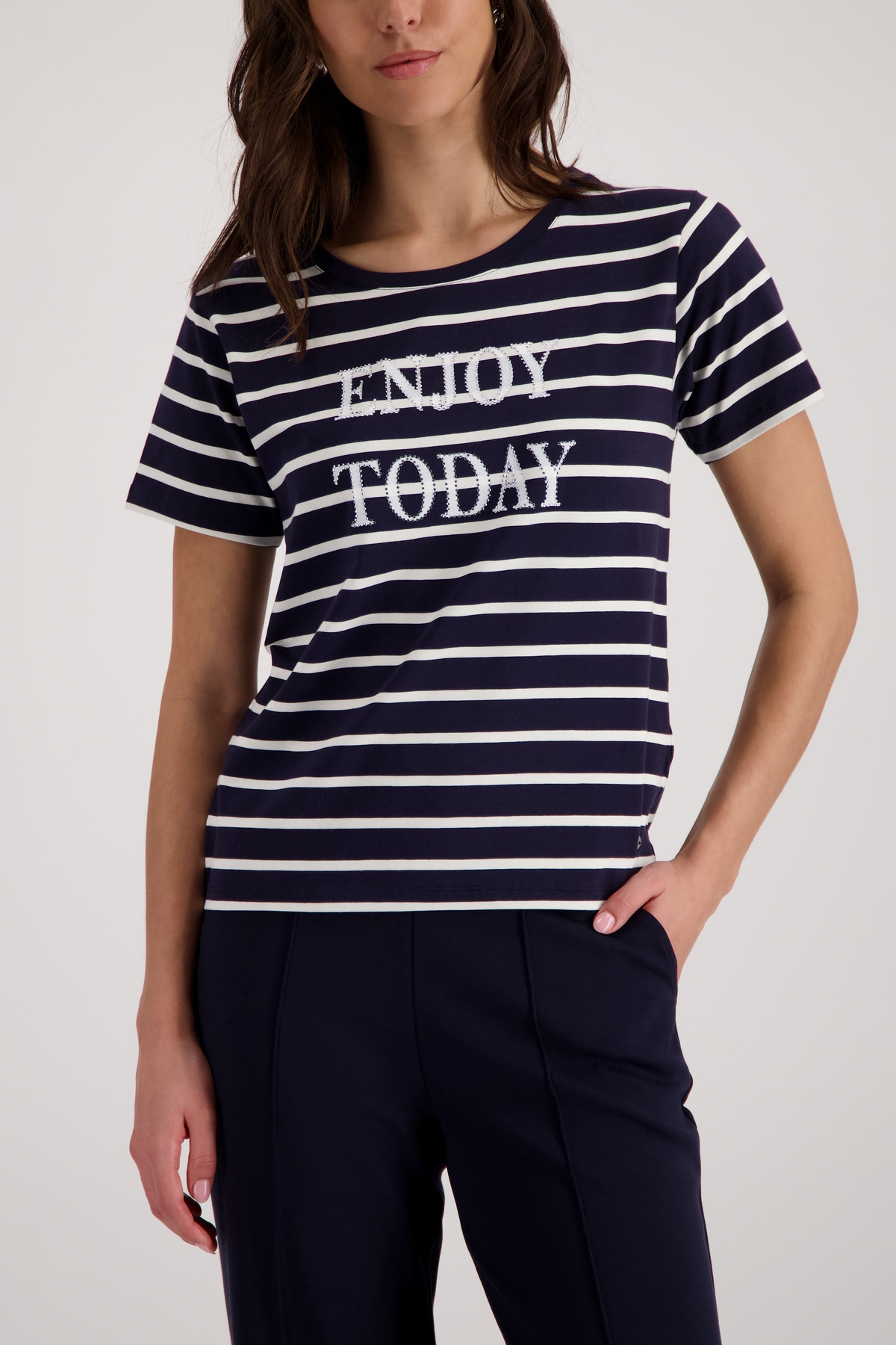 Monari T-Shirt Regular fit mit Streifen