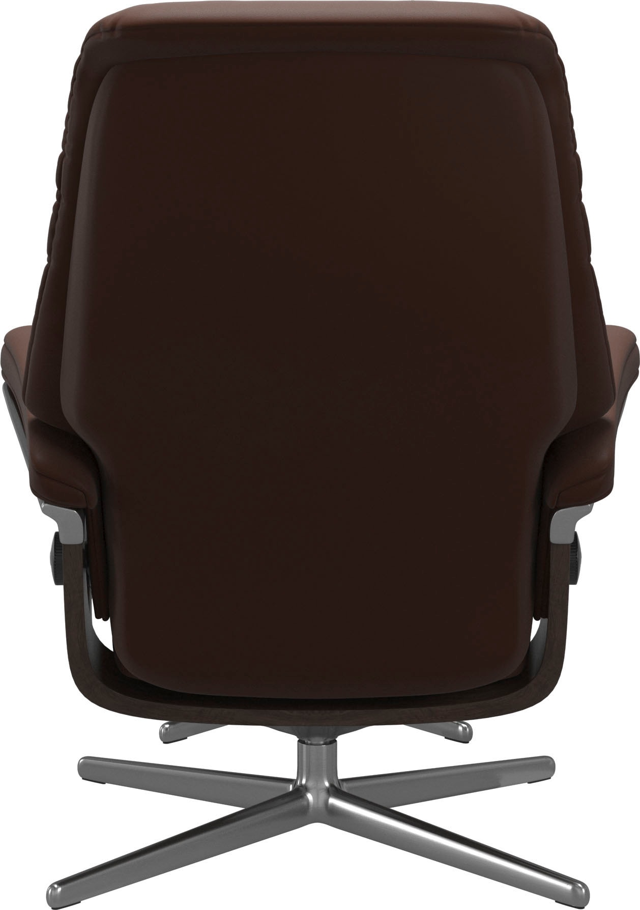 Stressless® Relaxsessel »Sunrise« Set, Relaxsessel mit Hocker,  mit Hocker, mit Cross Base, Größe S, M & L, Holzakzent Wenge