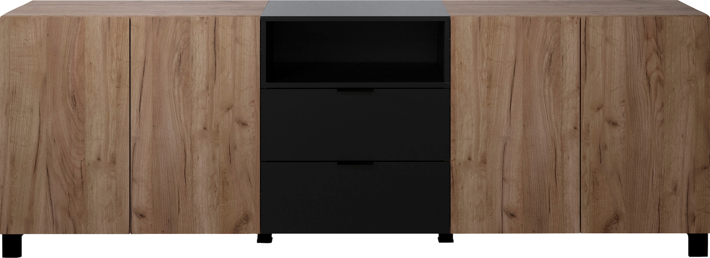 INOSIGN Sideboard »Kriens«, Anrichte mit 7 Fächern und 2 Schubladen, B/H 227/ 78 cm