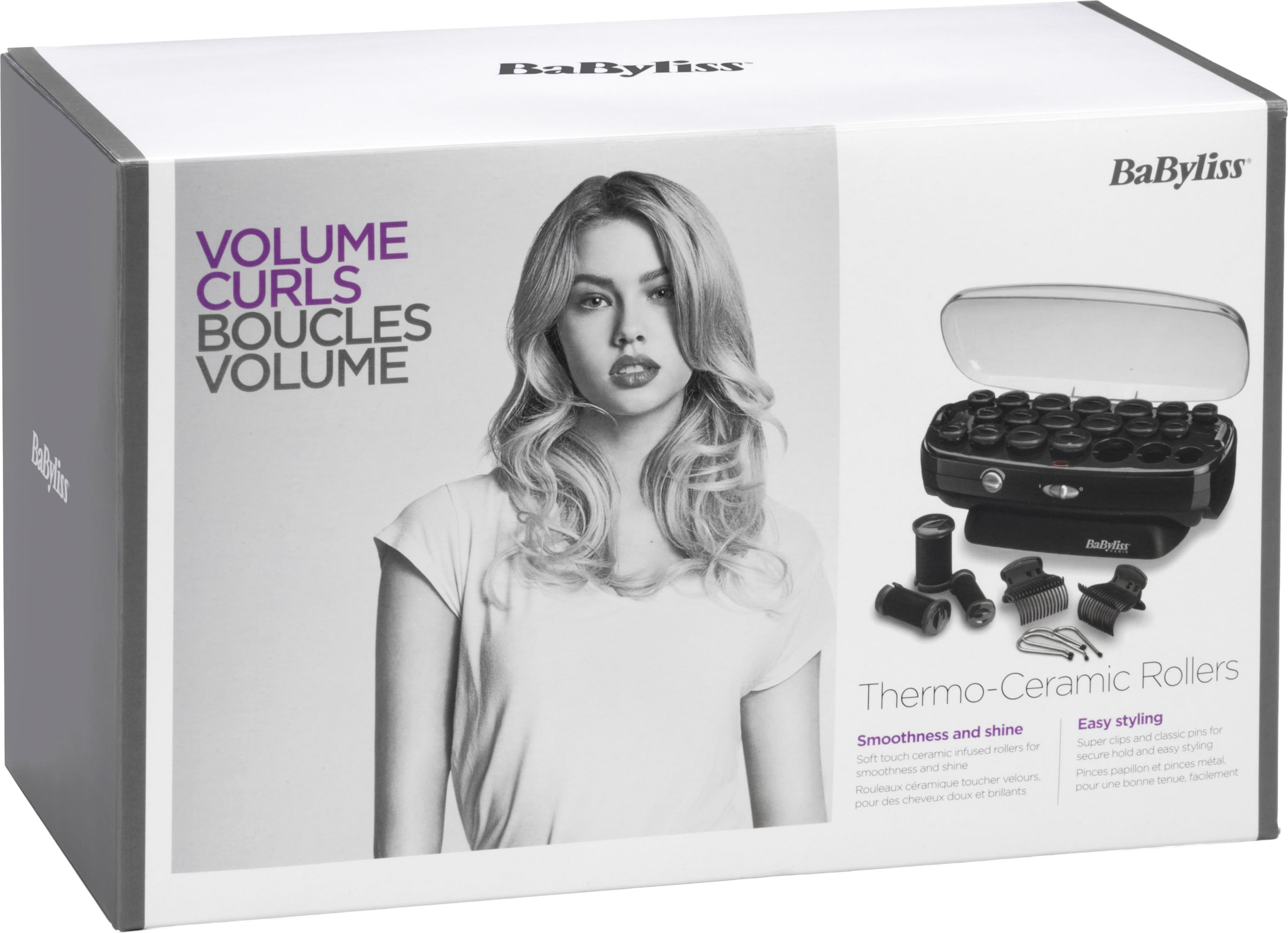 BaByliss Heizwickler »BaByliss Thermo Ceramic Rollers Heizwickler-Set, Lockenwickler, RS035E« 20 Soft-Touch-Keramikwickler mit Ionen-Technologie, 3 Größen 16mm-22mm