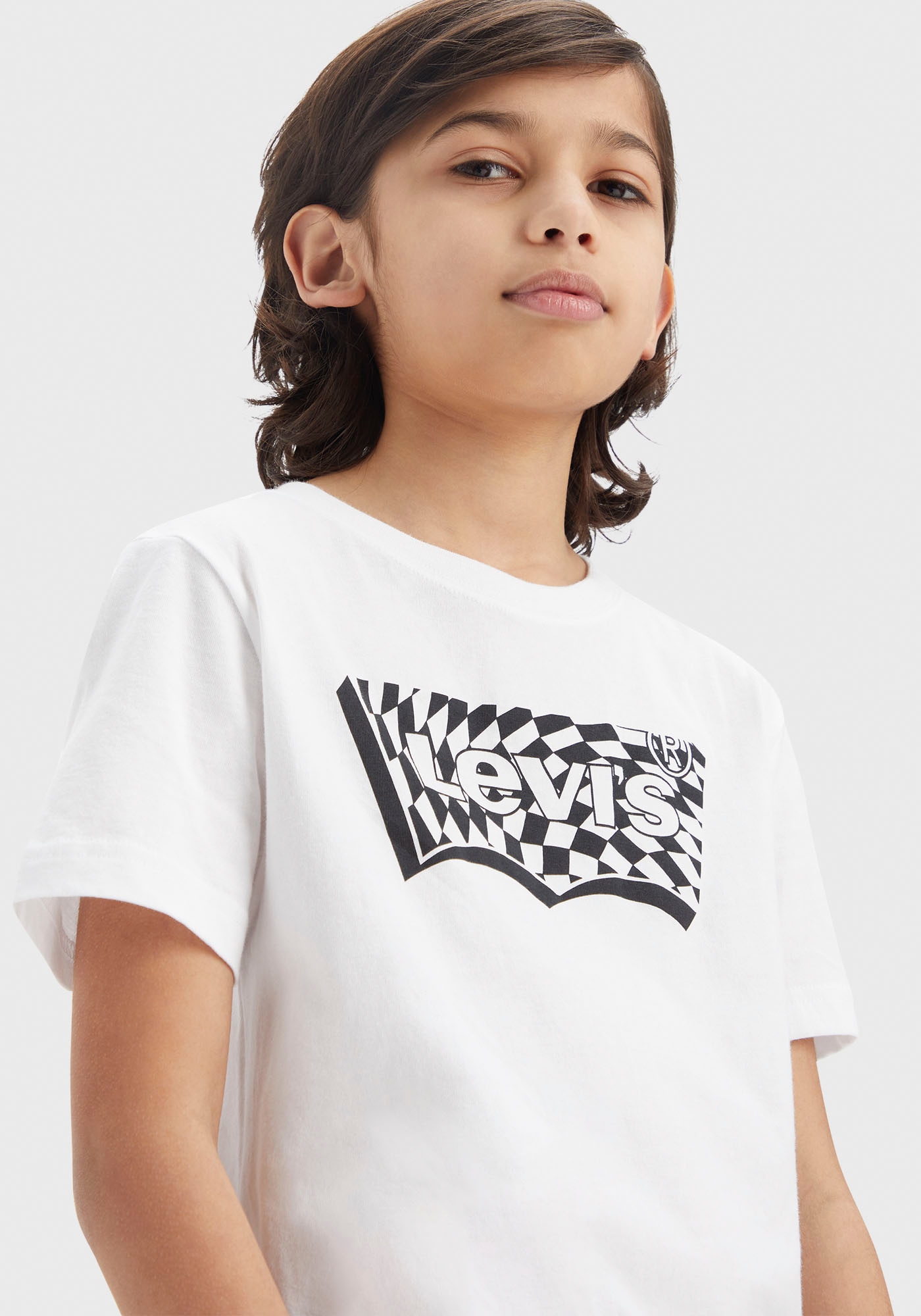 Levi's® Kids T-Shirt »LVB CHECKERED BATWING TEE«, for BOYS