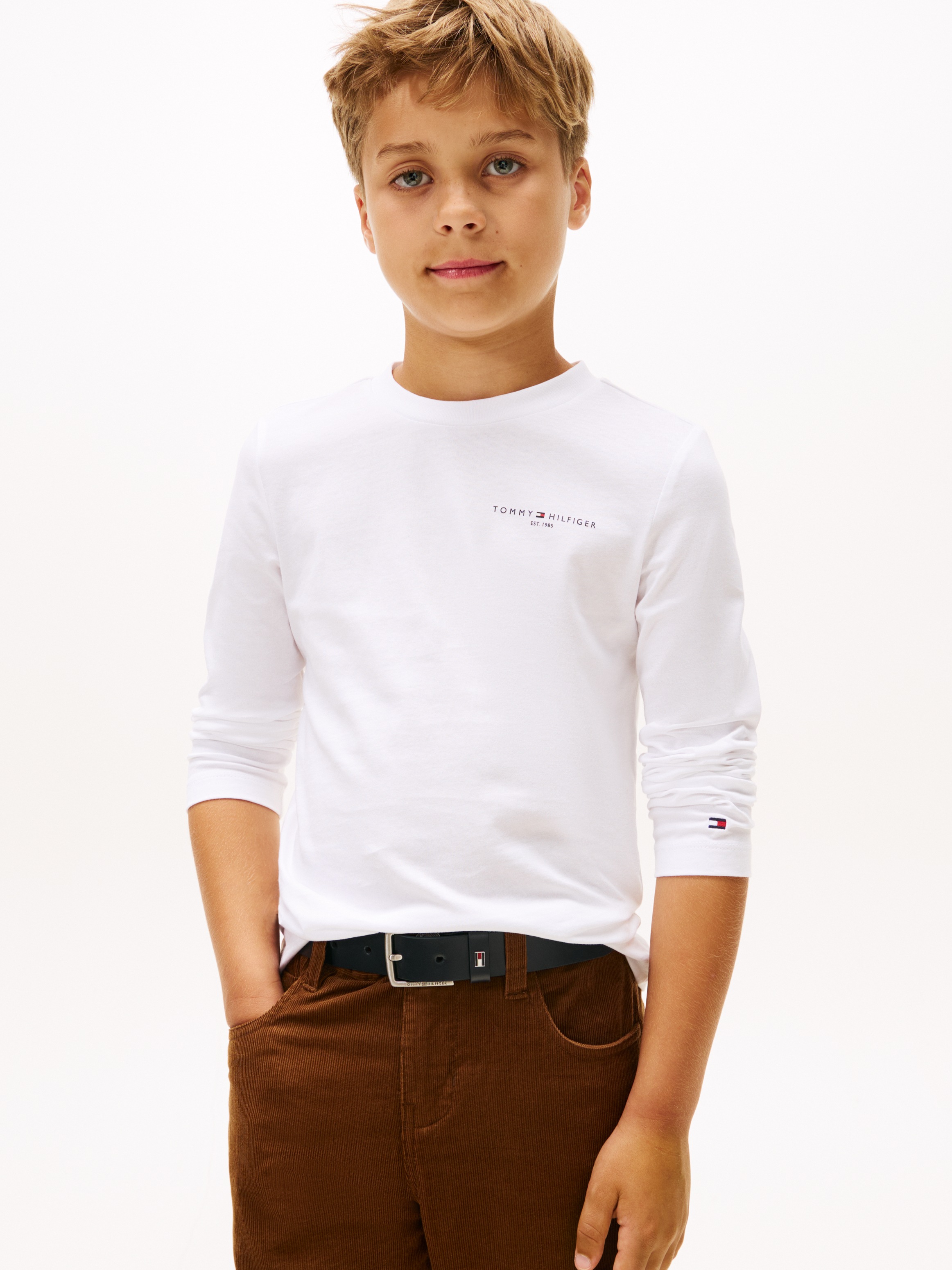 Tommy Hilfiger Langarmshirt »MINI CORP T-SHIRT LS«, Kinder bis 16 Jahre