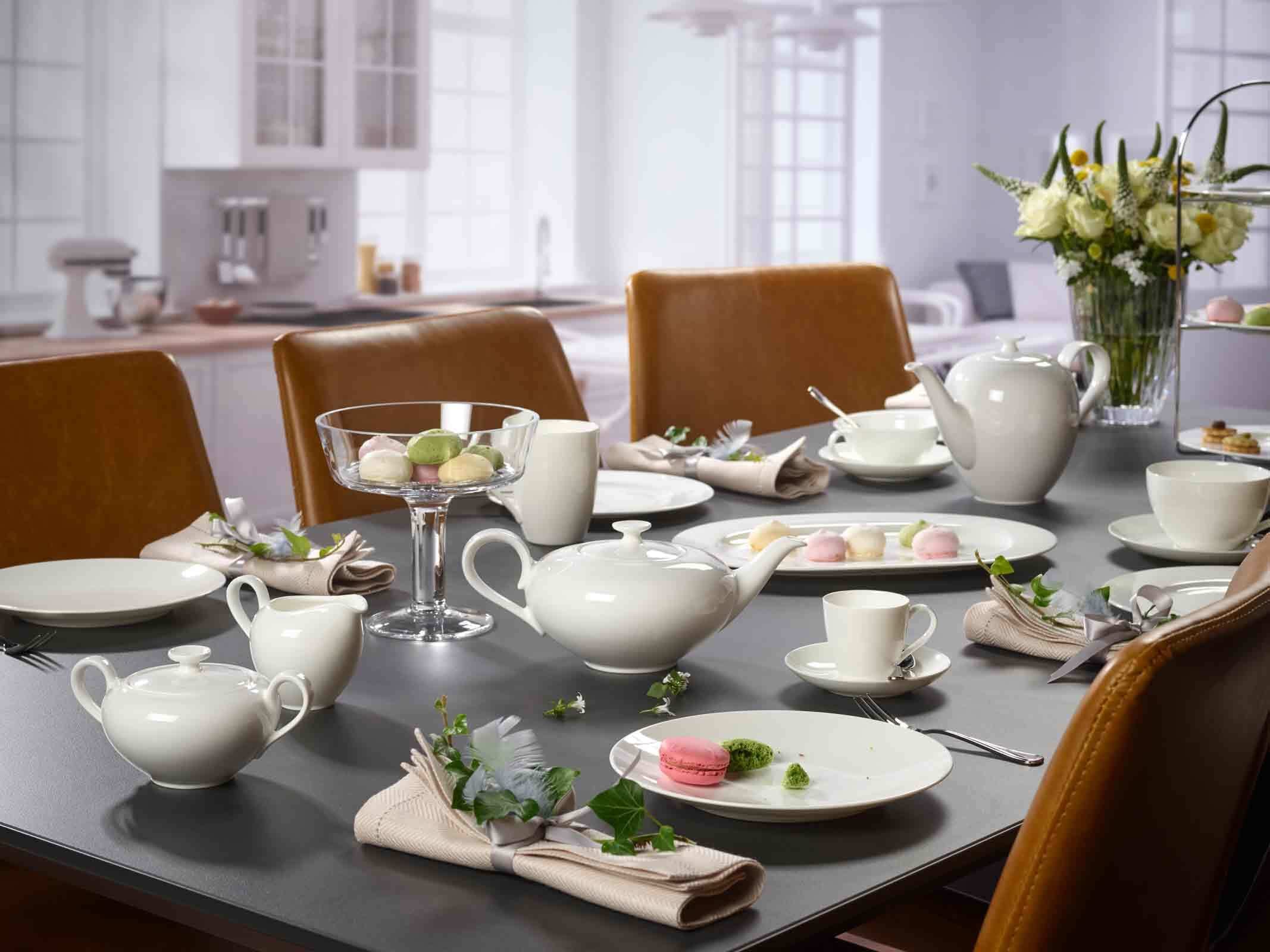 Villeroy & Boch Espressotasse »Mokka-/Espressotassen Anmut 60 ml 6er Set weiß« Spülmaschinenfest, Mikrowellensicher