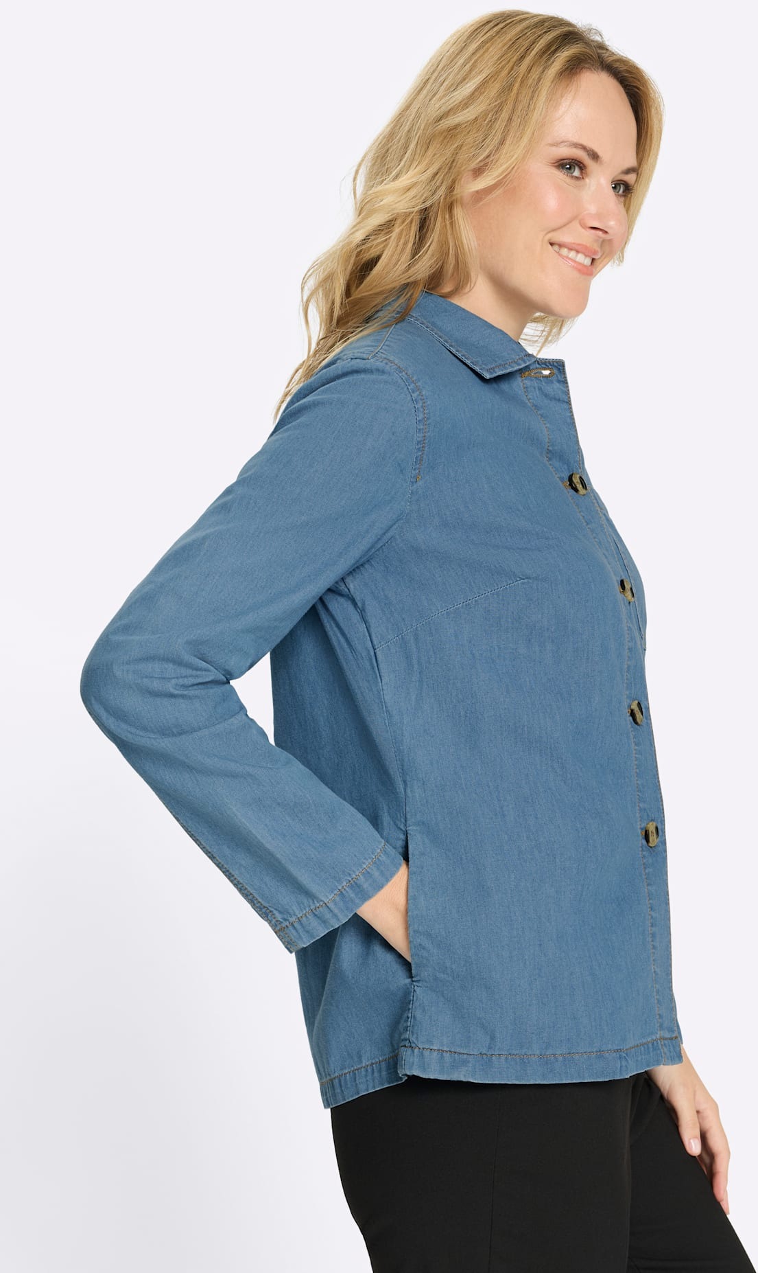 Classic Basics Jeansjacke ohne Kapuze