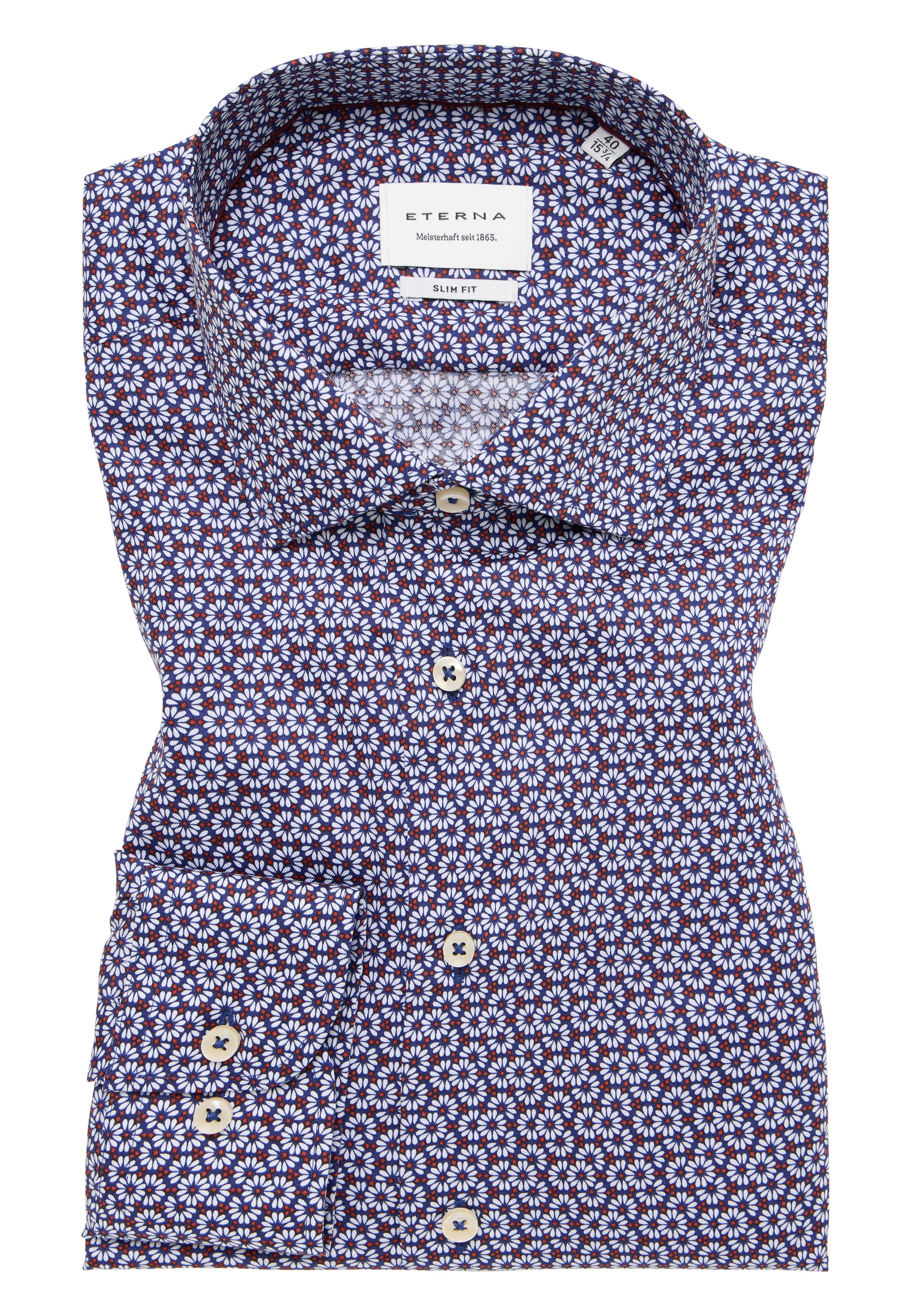 Eterna Langarmhemd »SLIM FIT« NON IRON (bügelfrei)