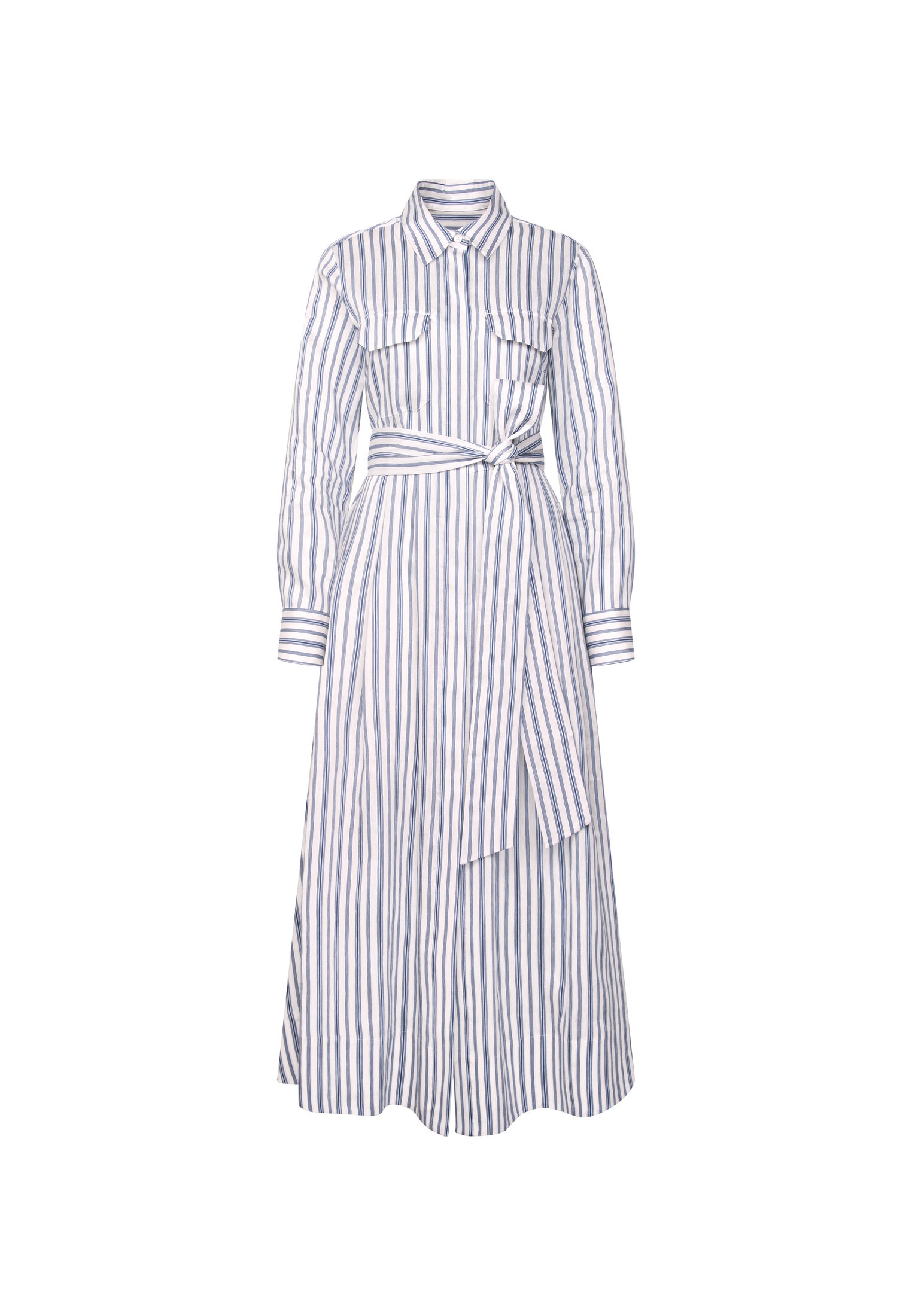 seidensticker Sommerkleid 1/1 Kragen Gestreift
