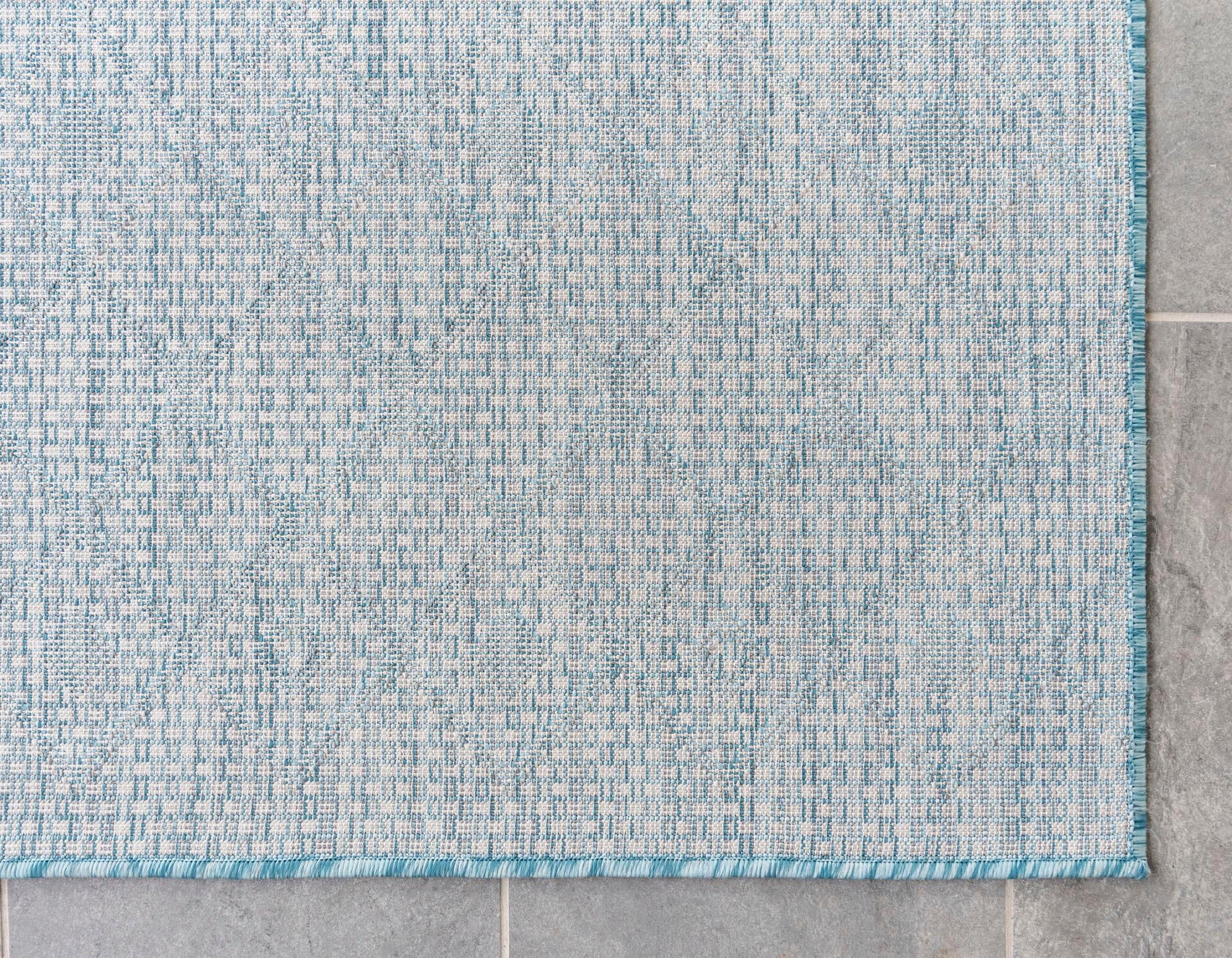 Myflair Möbel & Accessoires Teppich »Outdoor Crosses Lagerräumung«, rechteckig, 4 mm Höhe, Flachgewebe, Rauten Muster, In- und Outdoor geeignet