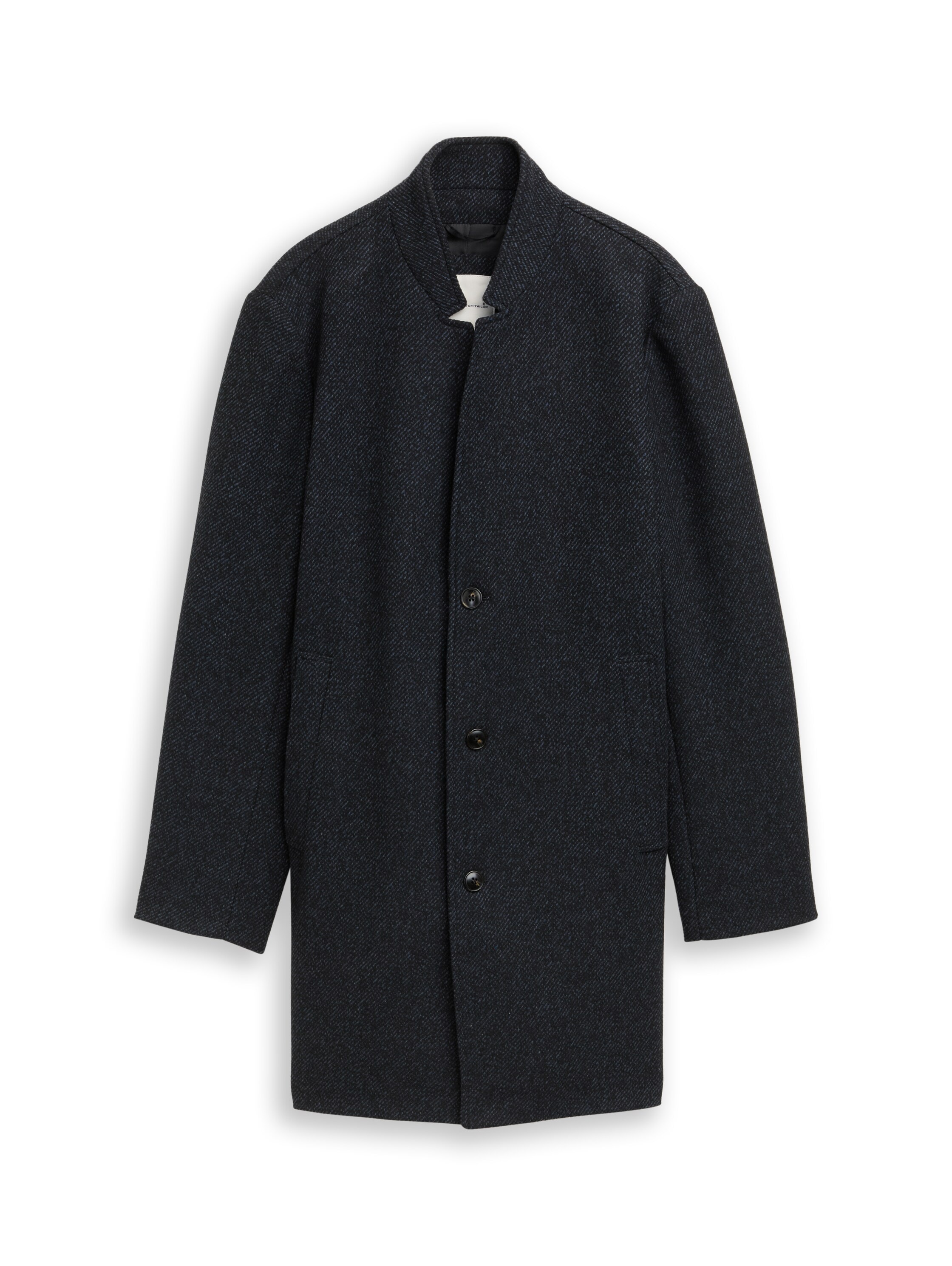 TOM TAILOR Denim Wolljacke, mit Stehkragen