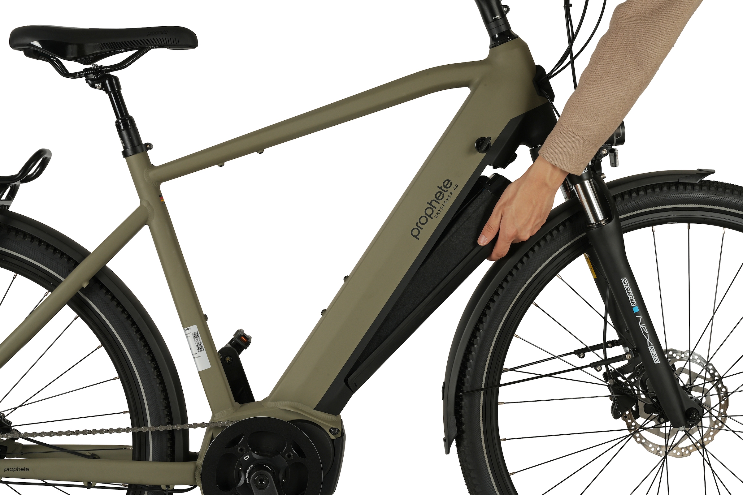 Prophete »Entdecker 4.0« 10 Gang microSHIFT XLE Schaltwerk Kettenschaltung Mittelmotor 250 W Pedelec, Elektrofahrrad für Damen