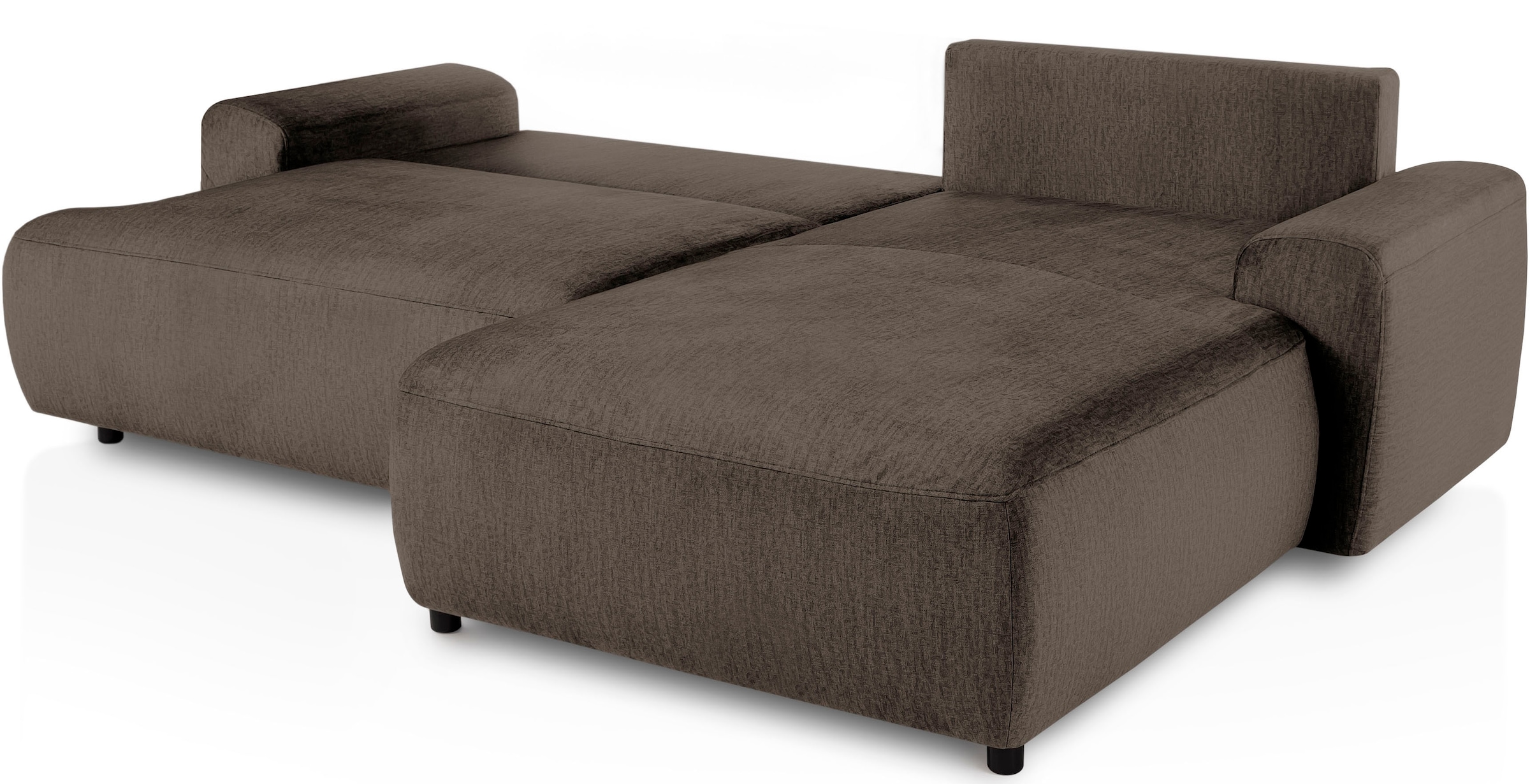 exxpo - sofa fashion Ecksofa »Game, gemütlich mit 5 Rückenkissen und 2 Zierkissen, L-Form«, inkl. Bettfunktion und Bettkasten, bequem, tolle Verarbeitungsdetails