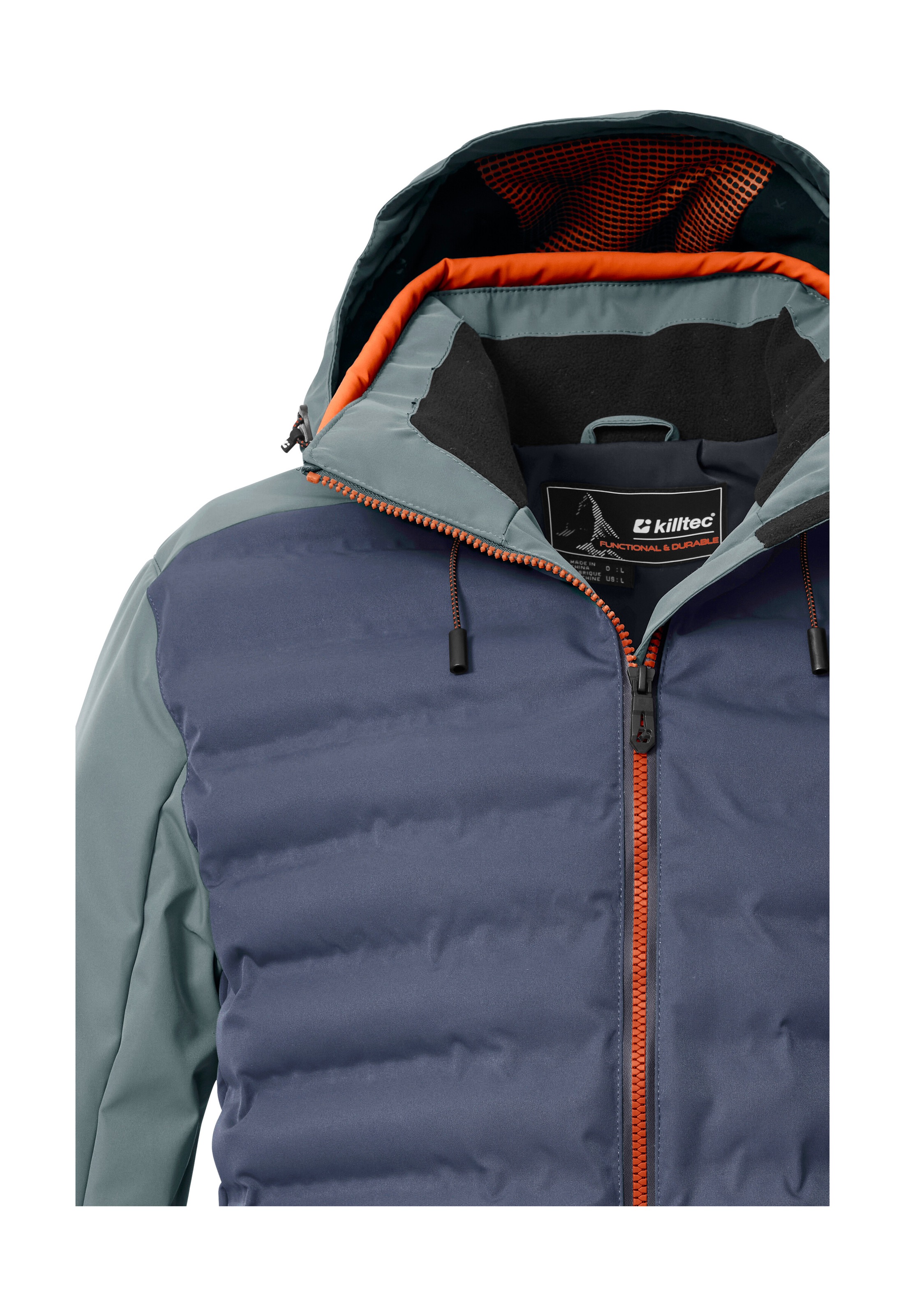 Killtec Skijacke »KSW 72 MN SKI JCKT« Moderne Hybridoptik, winddicht, wasserabweisend, atmungsaktiv