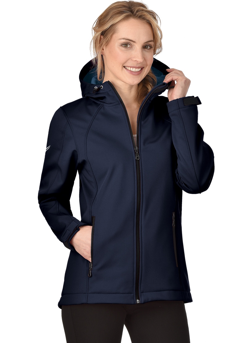 Softshelljacke »TRIGEMA Taillierte Softshell–Kapuzenjacke«, (1 St.)