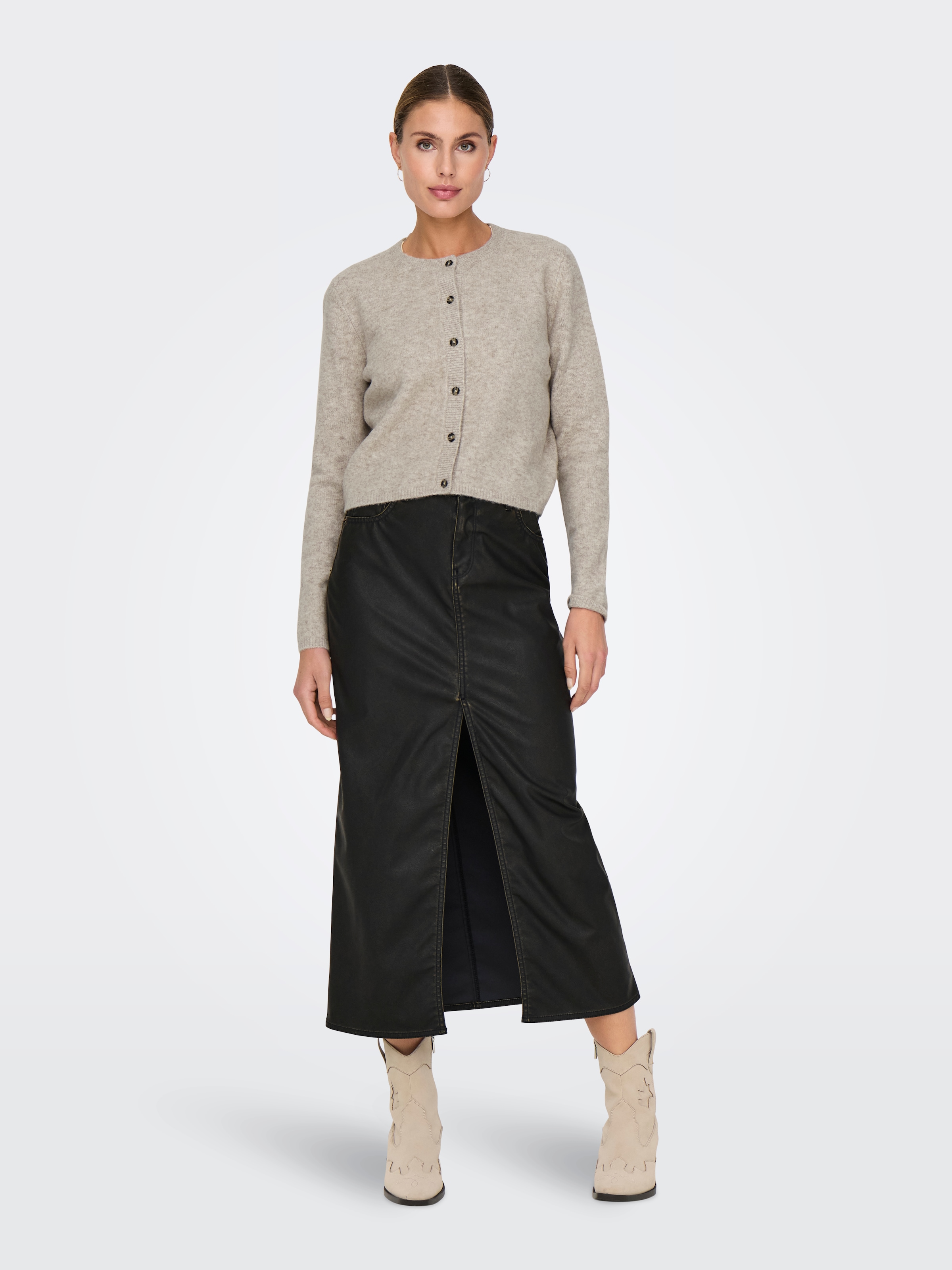 JDY Strickjacke »JDYCHLOE LIFE L/S CARDIGAN KNT NOOS« Materialmix