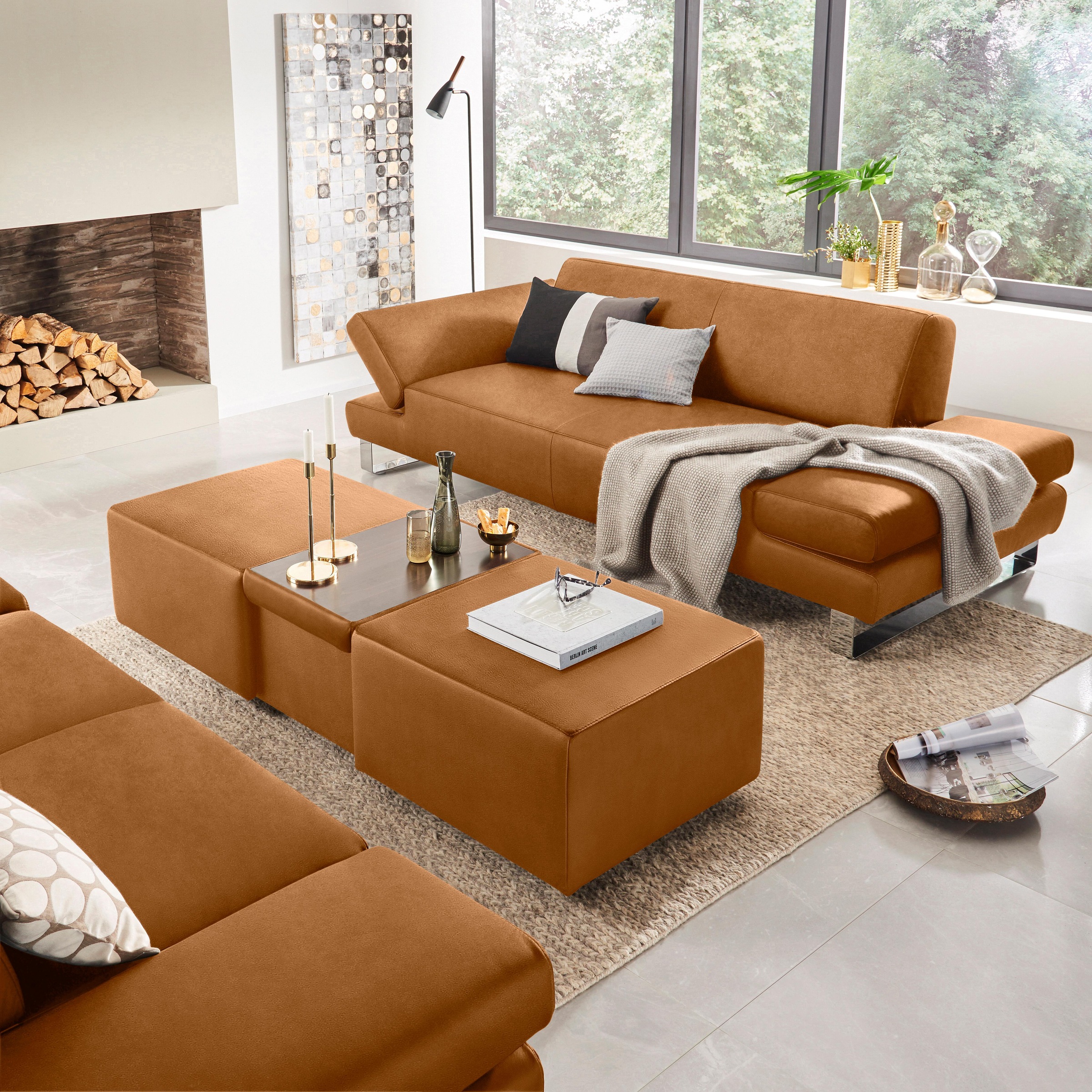 W.SCHILLIG 2-Sitzer »taboo Designsofa mit hohem Sitzkomfort«, mit Normaltiefe, inklusive Armlehnenverstellung