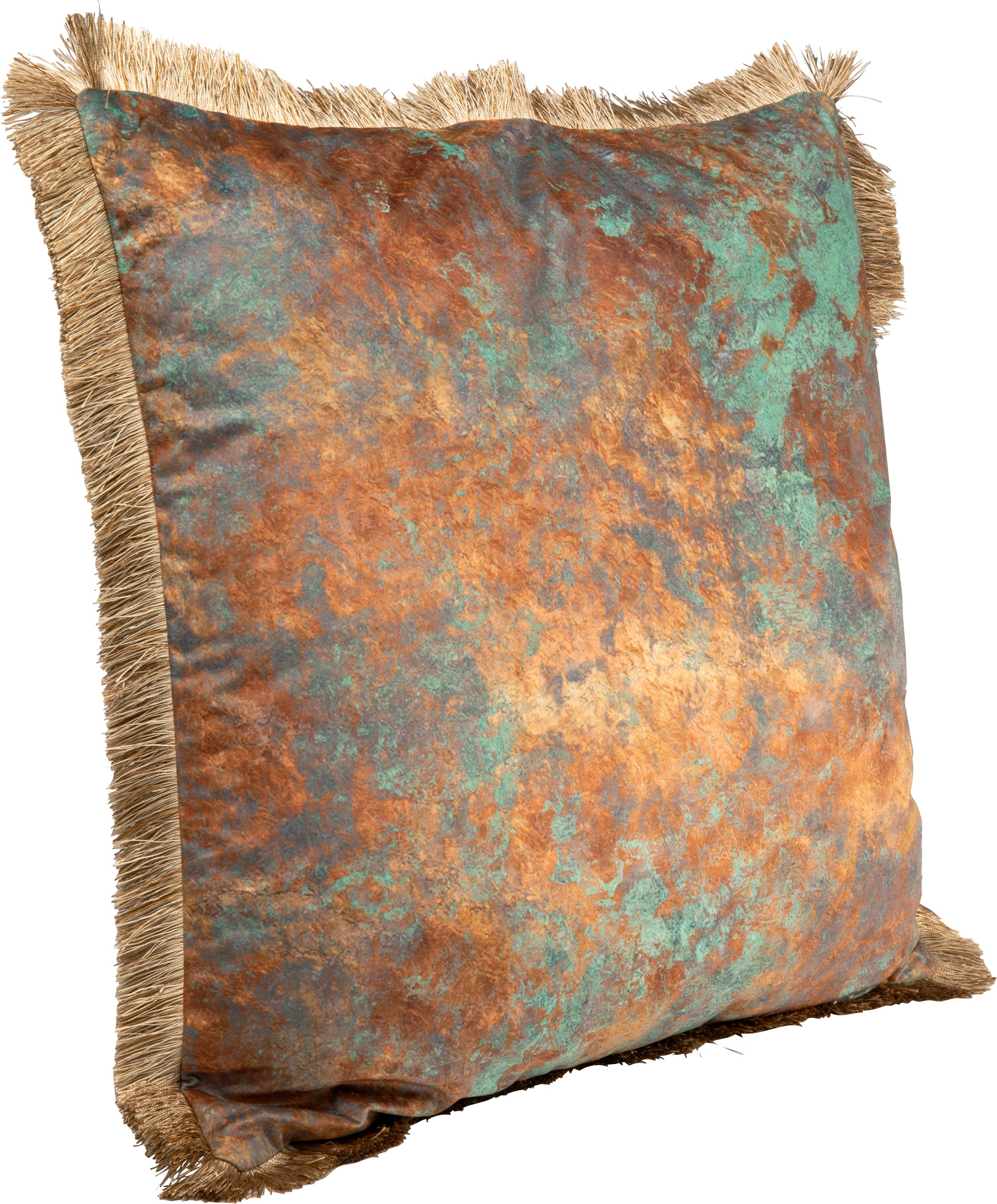 Kare Design Dekokissen »Antique Fringe, Kissenhülle mit Füllung, 55x55 cm« stützt Kopf und Nacken angenehm und sorgt für erholsamen Schlaf