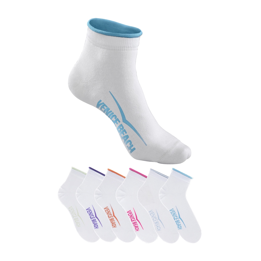 Venice Beach Kurzsocken, (Set, 6 Paar)