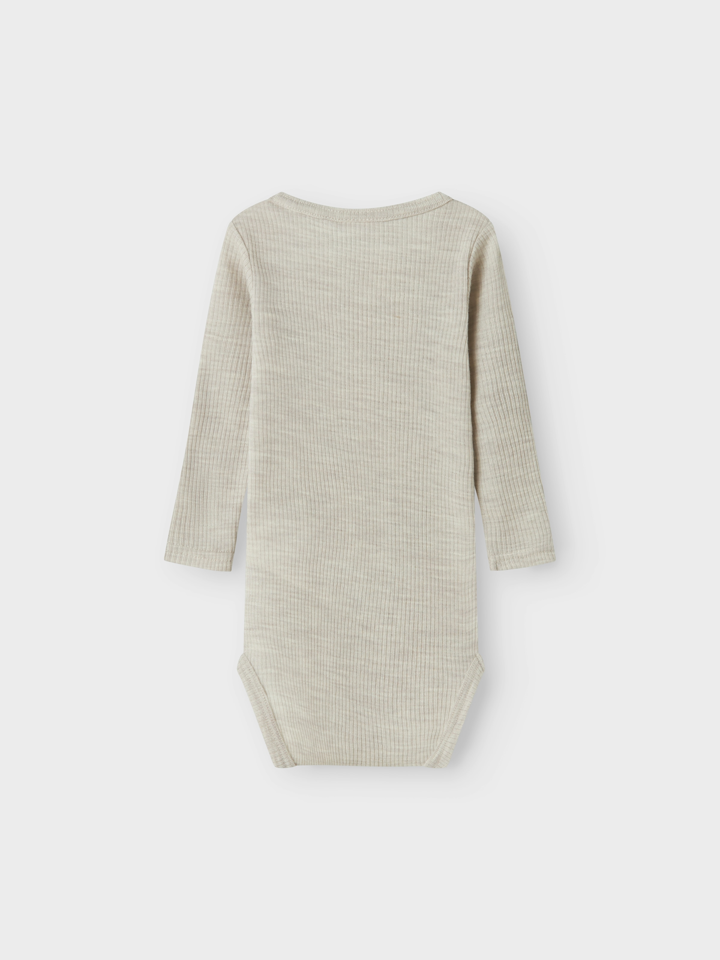 Name It Langarmbody »NBNWAX WOOL RIB LS BODY NOOS«, aus reiner Merinowolle