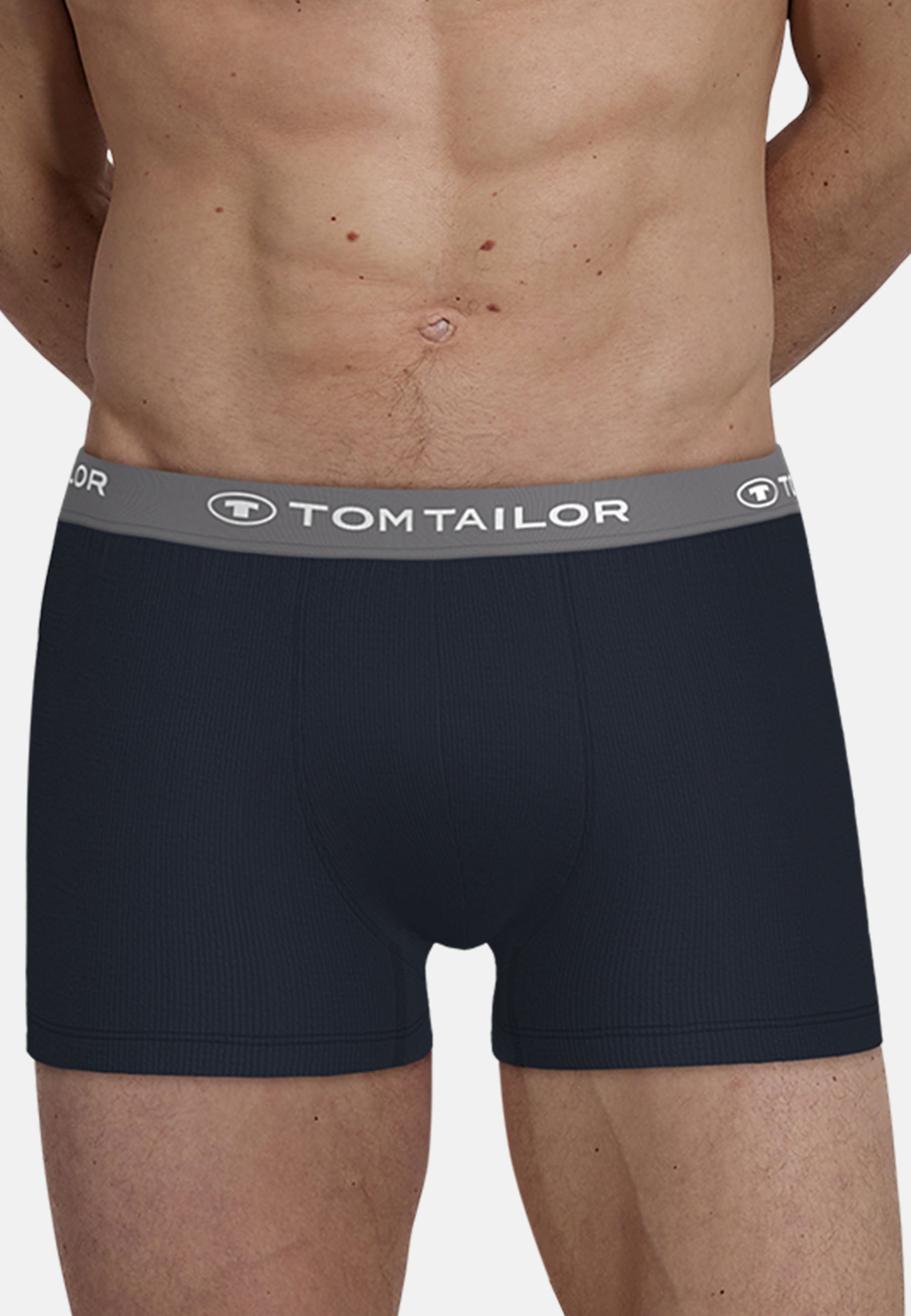 TOM TAILOR Boxershorts »Buffer« 3er Pack,  weich, bequem, basic, eng, Logobund, Baumwollmix