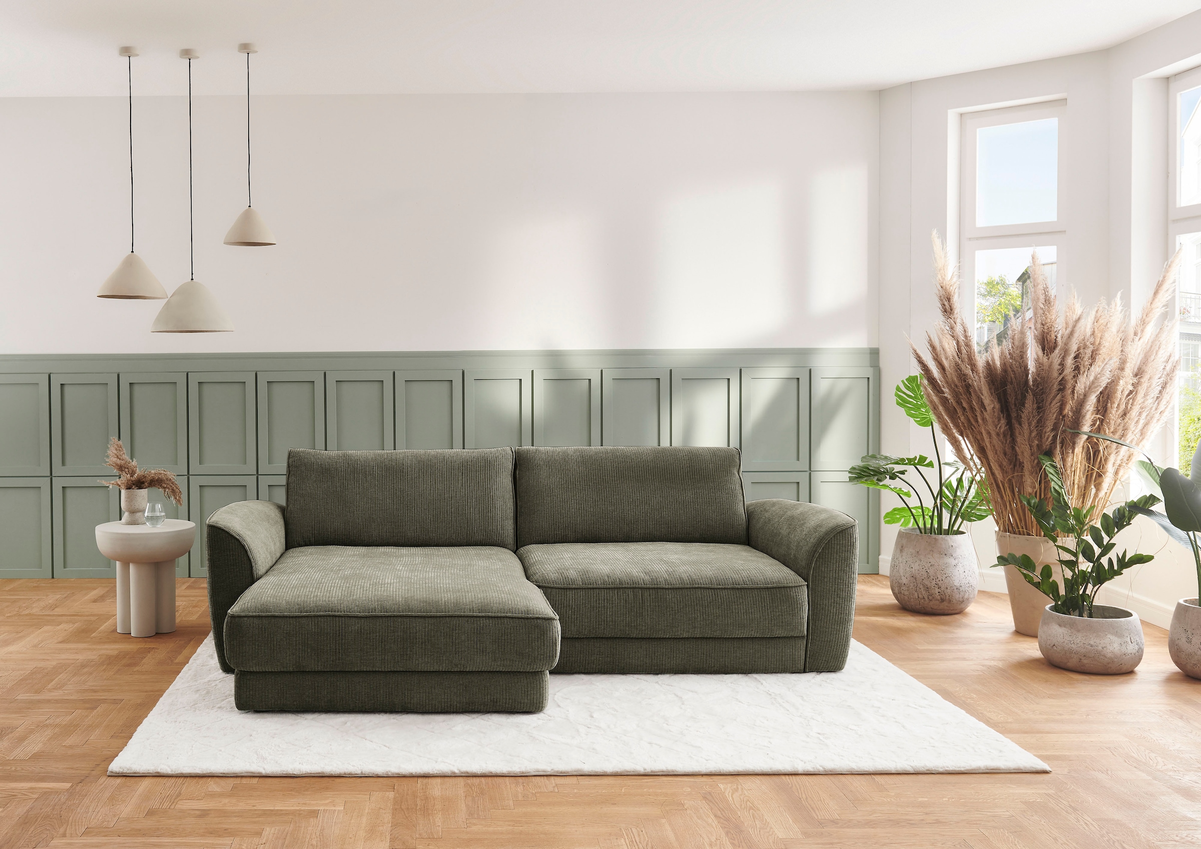 Die PlanBar Ecksofa »ZE-EM24138 L-Form, 264 cm breit, Softsitz-Couch Polsterecke« Kaltschaumpolsterung, optional mit Sitztiefenverstellung