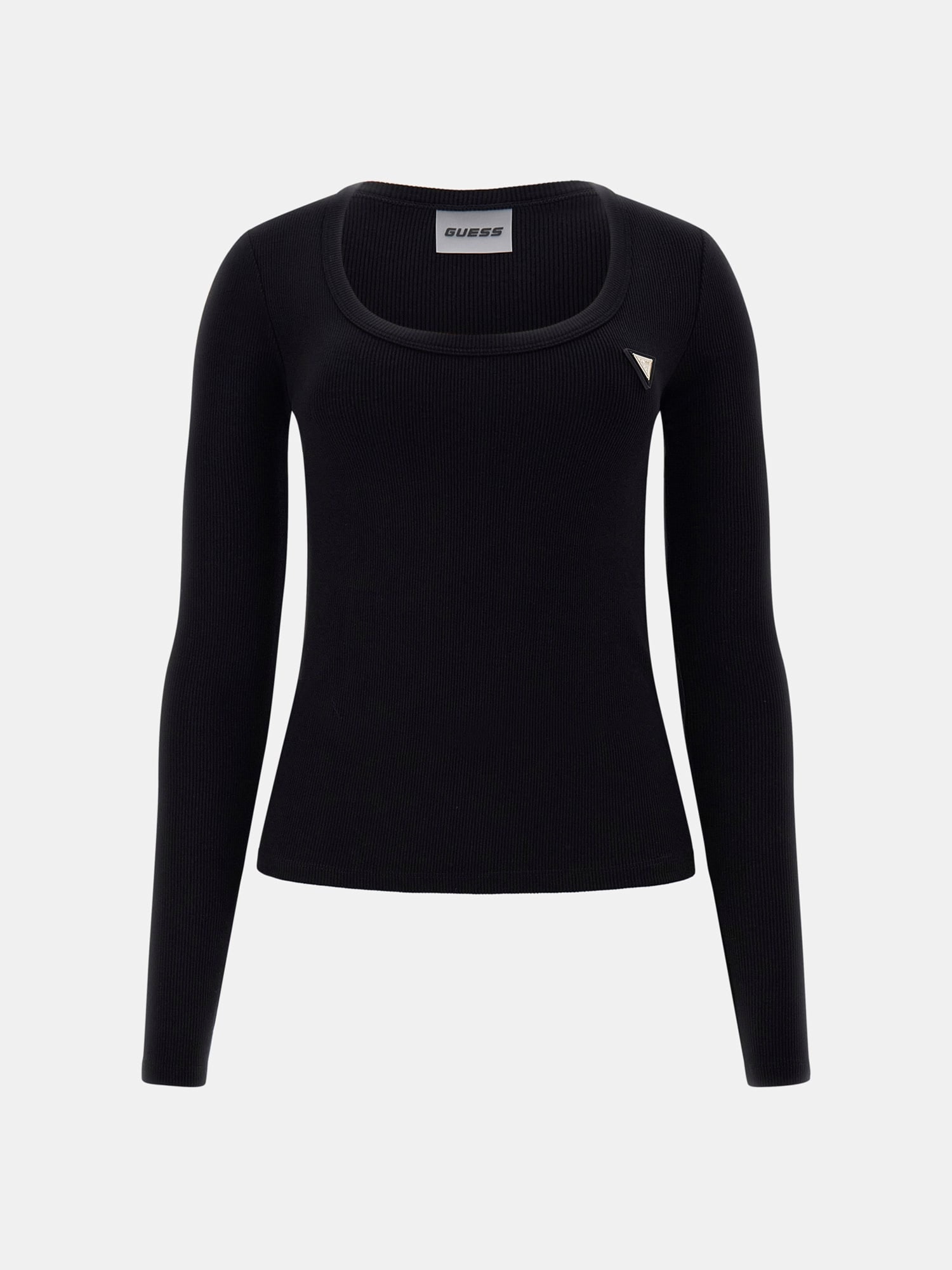 Guess Langarmshirt »COLETTE LS RIB TOP« aus Rippstrick, Viskosemix