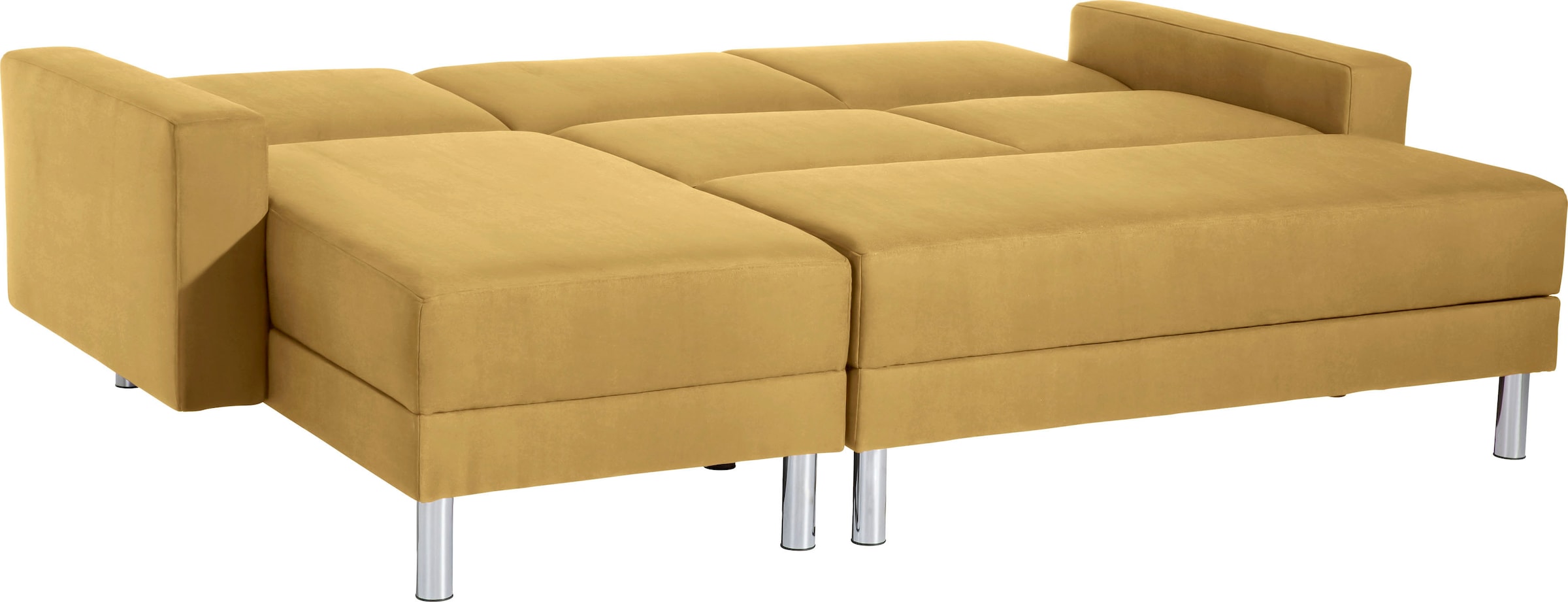 Max Winzer® Schlafsofa »Just Fresh modernes kubisches Sofa, Rückenverstellung für Sitzkomfort«, Recamiere links oder rechts montierbar, elegante Metallfüße