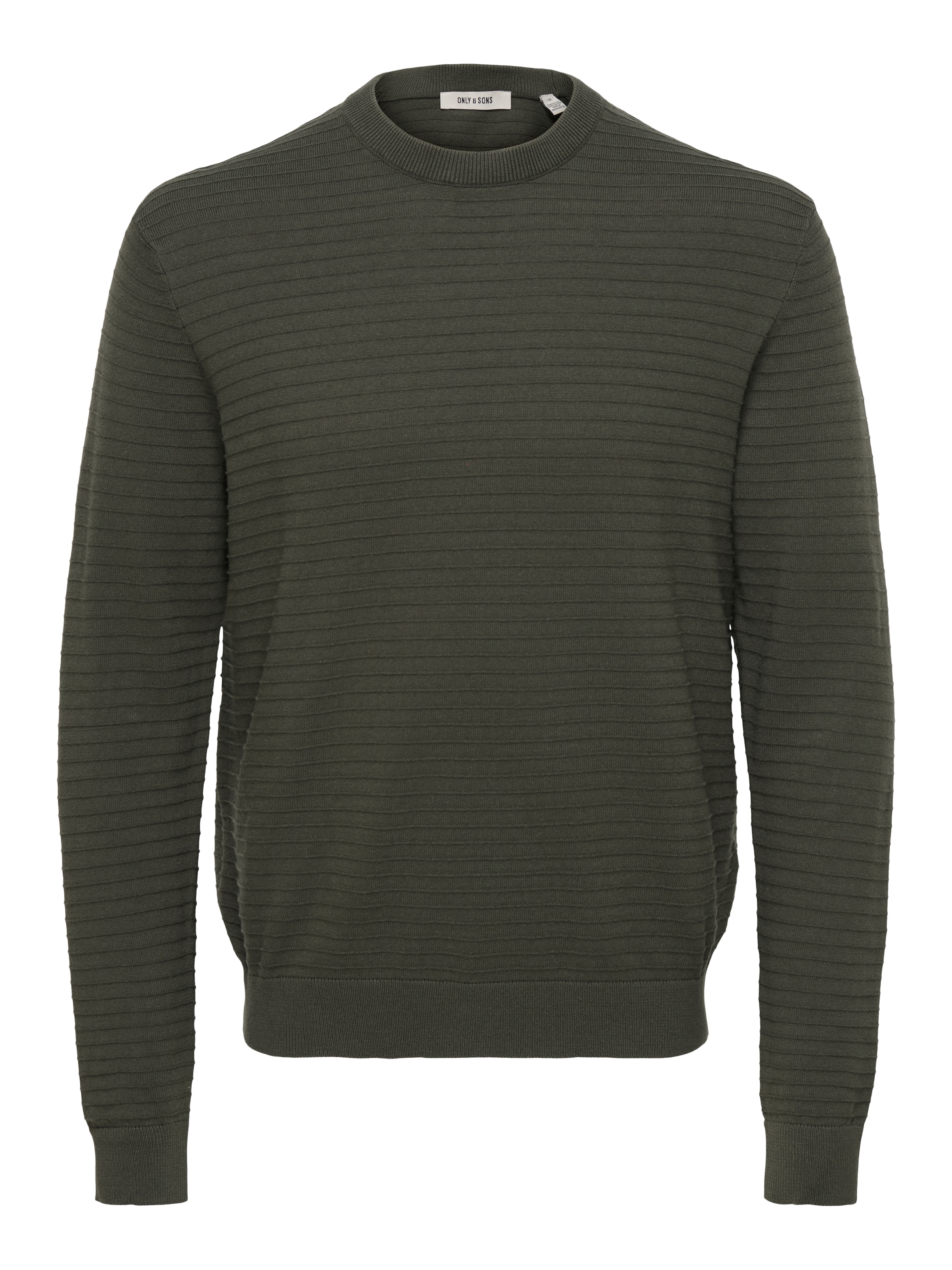 ONLY & SONS Rundhalspullover »ONSSTORM LS CREW KNIT OTL« Baumwolle, regular fit