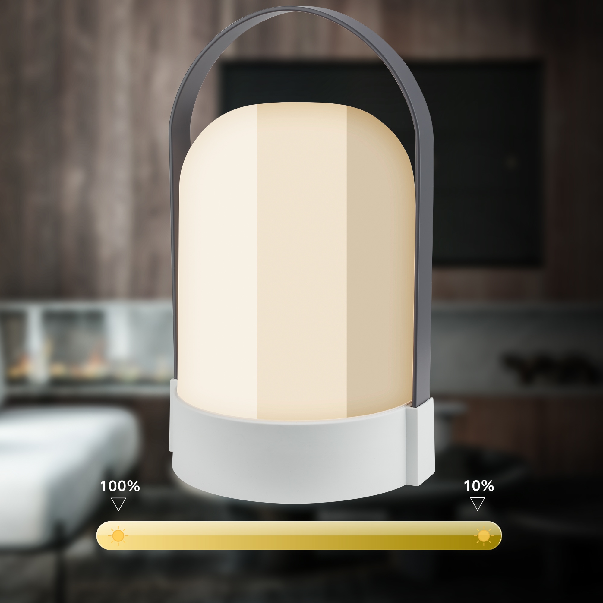 Briloner Leuchten LED Tischleuchte »ASA BIG« LED-Board 1 Stk. Warmweiß 14,5x13,5x24 cm, Indoor/Outdoor, Balkon, Terrasse, Wohnzimmer