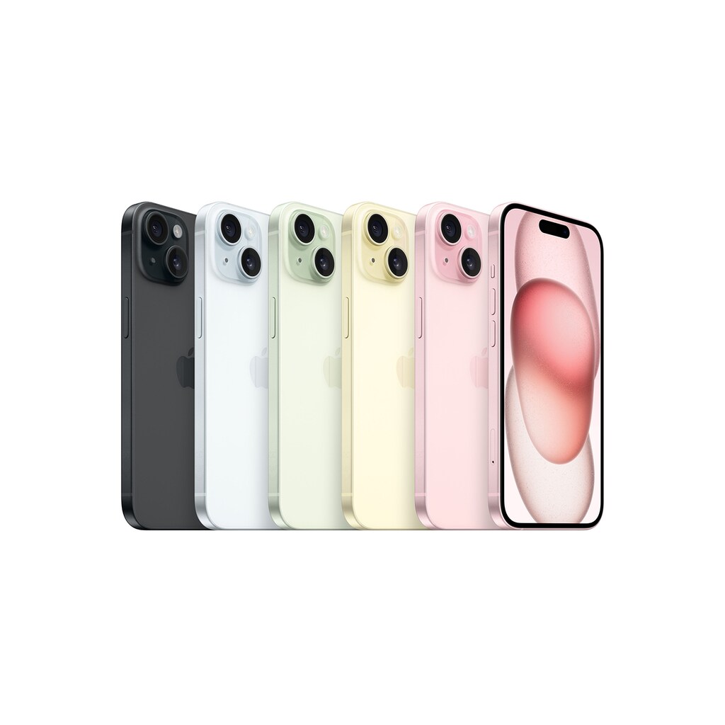 Apple Smartphone »iPhone 15«, Rose, 15,5 cm/6,1 Zoll, 48 MP Kamera