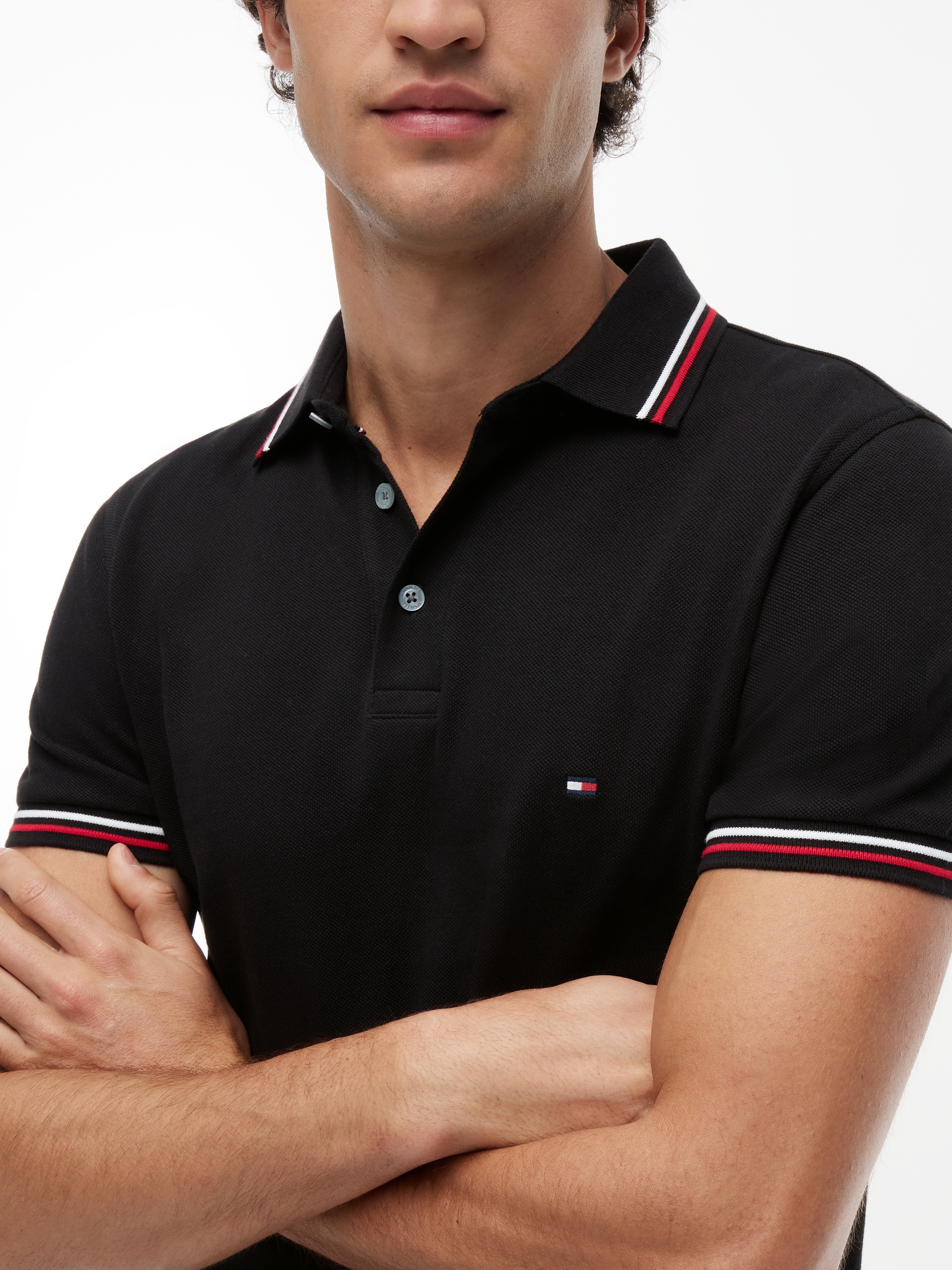 Tommy Hilfiger Poloshirt »TIPPED SLIM FIT POLO« mit Kontrast-Details