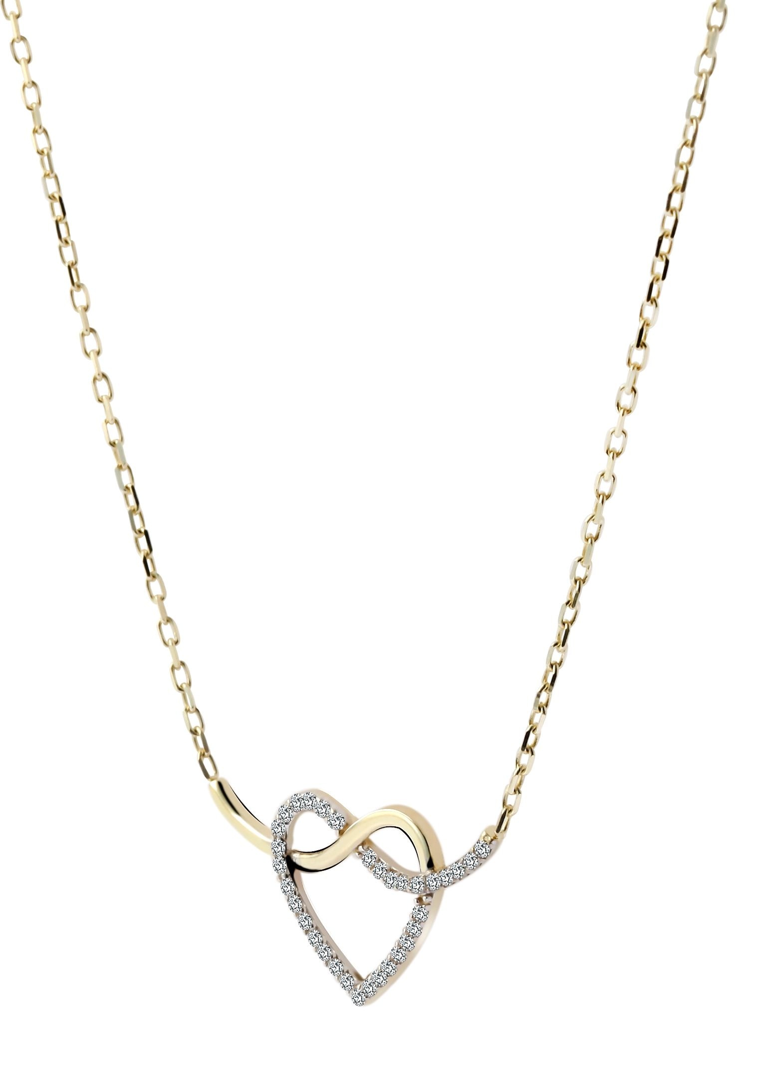 Adelia´s Kette ohne Anhänger »Damen Halskette mit Anhänger ¿ Herz aus 333 Gold«