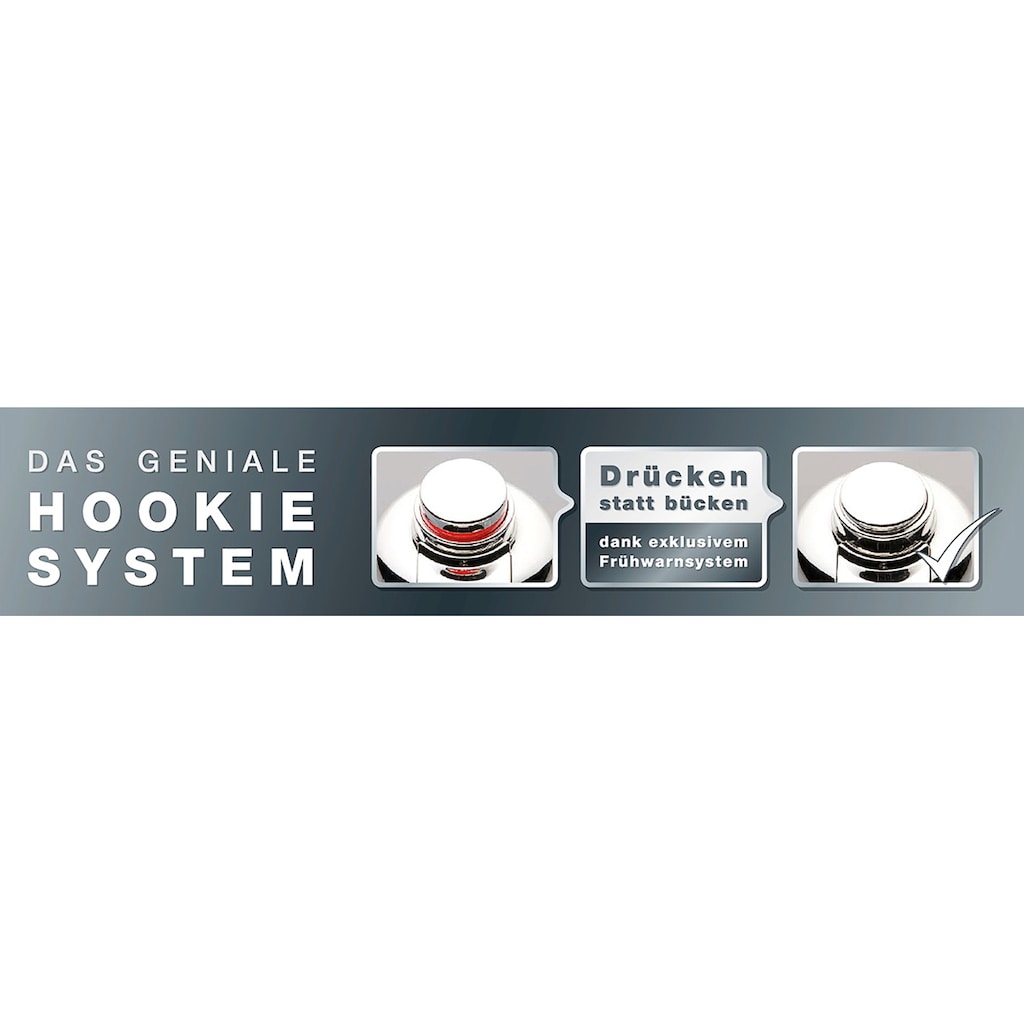 GSW Küchenorganizer-Set »HOOKIE System® 3-teilig«, (3 tlg.), Befestigung mit intelligenten Saughaken