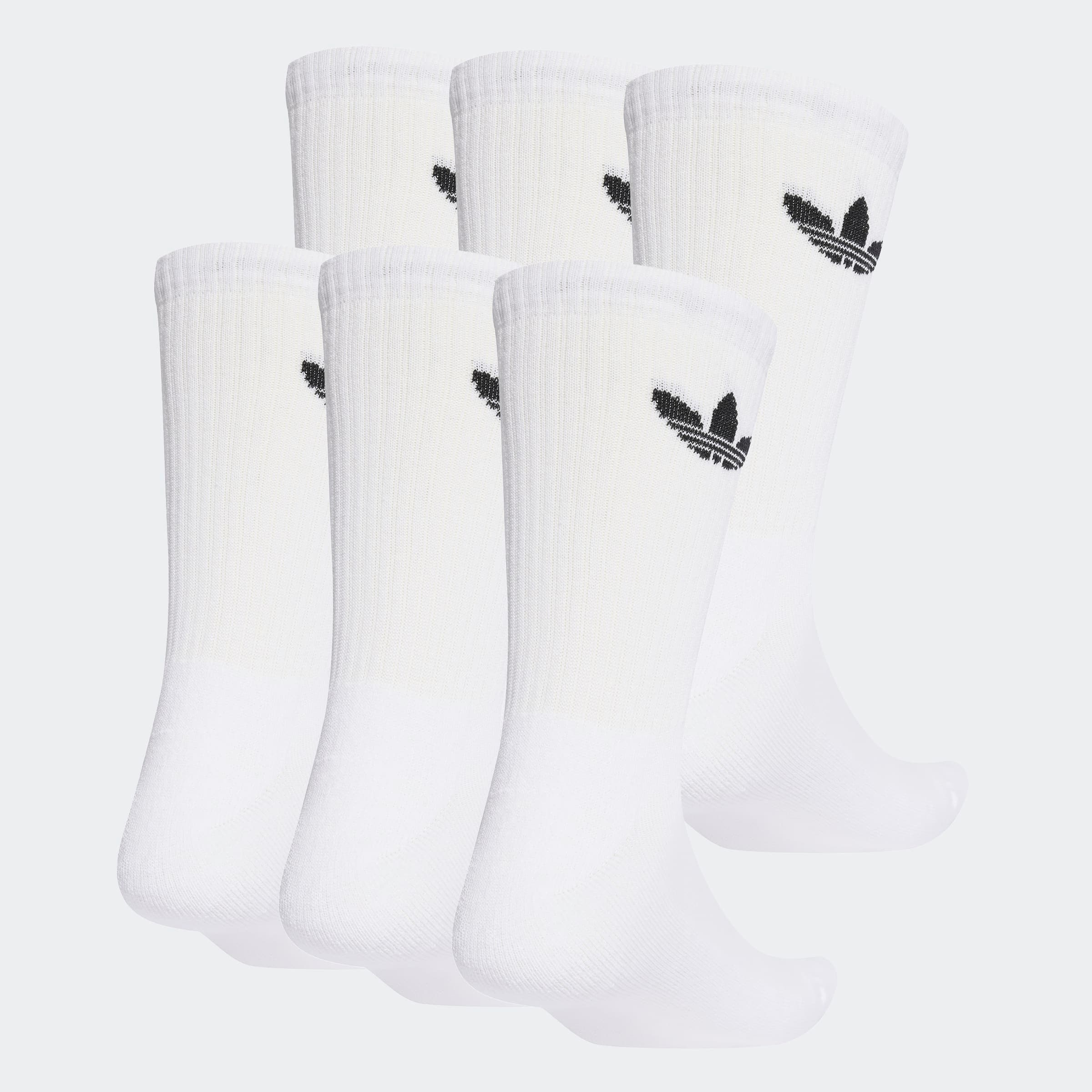 adidas Originals Sportsocken »TREFOIL CUSHION CREW, 6 PAAR« 6 Paar tlg. für Laufen, 6er-Pack, mit Trefoil Logo, wadenlang